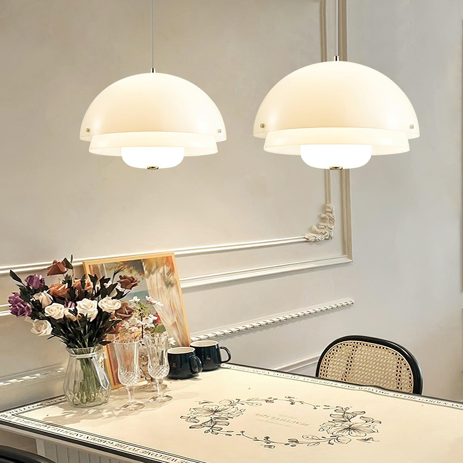 Lior Unique Milk White Glass Pendant Lamp-Neutral Decor