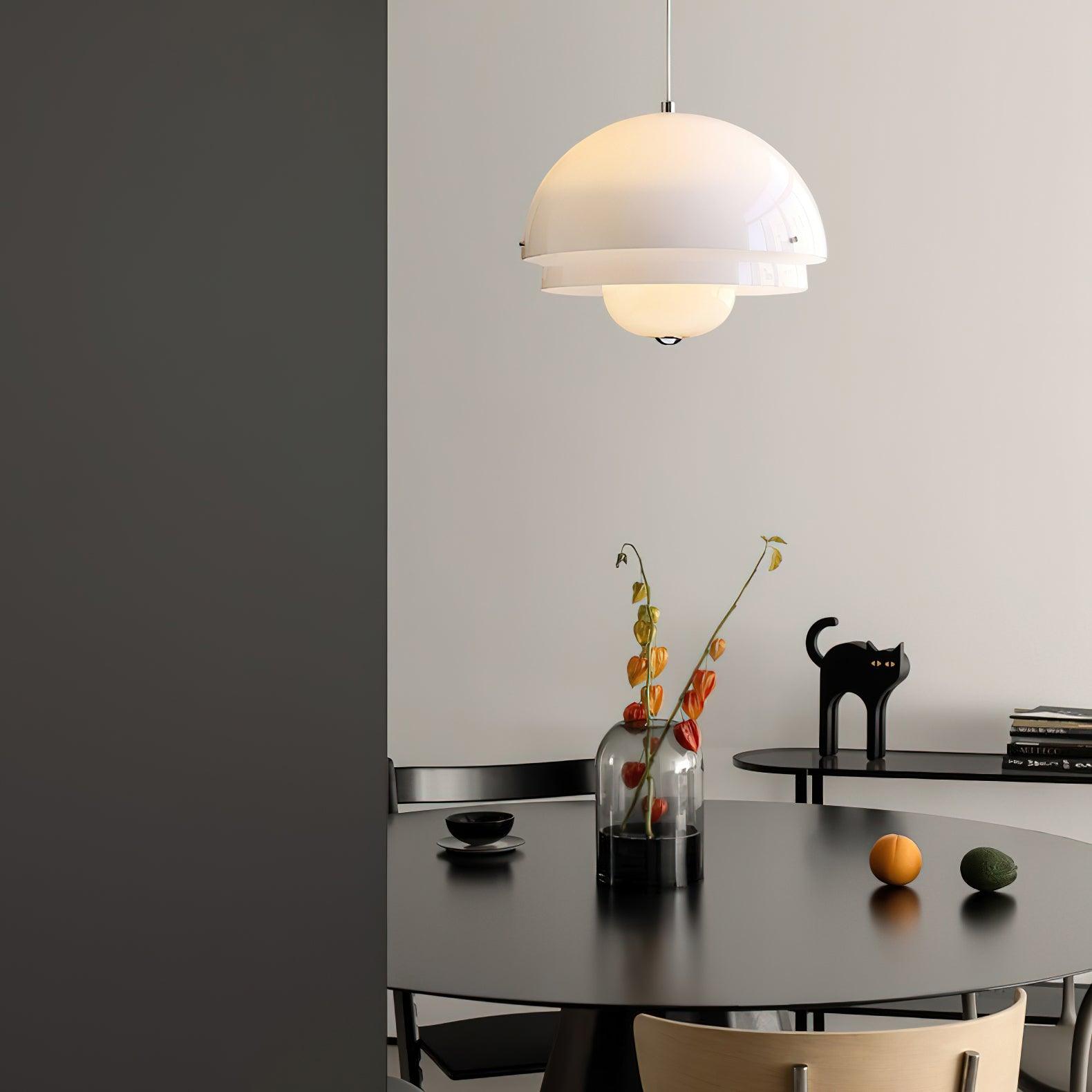 Lior Unique Milk White Glass Pendant Lamp-Neutral Decor