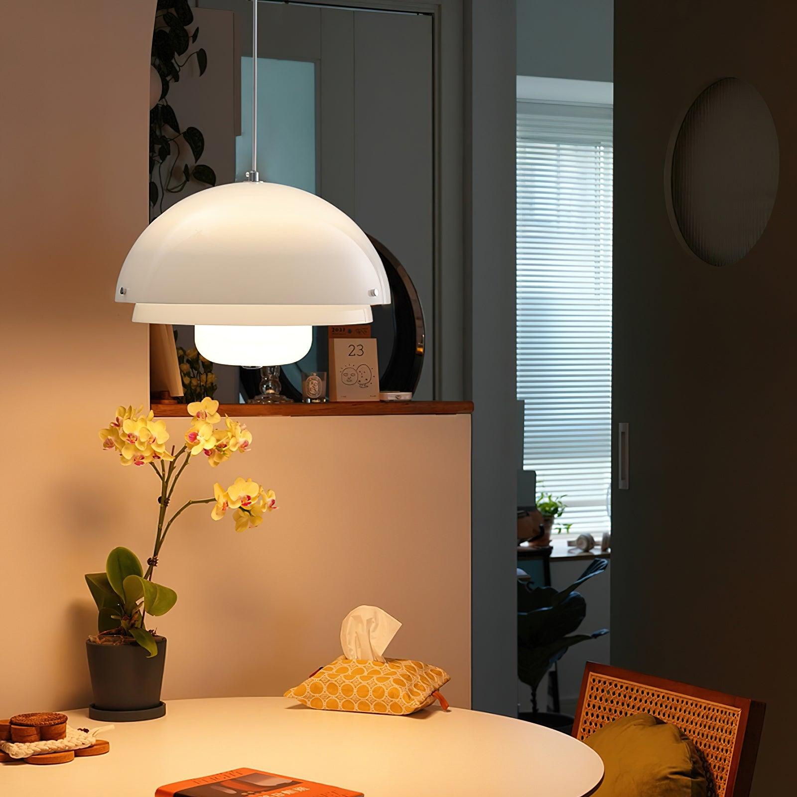 Lior Unique Milk White Glass Pendant Lamp-Neutral Decor