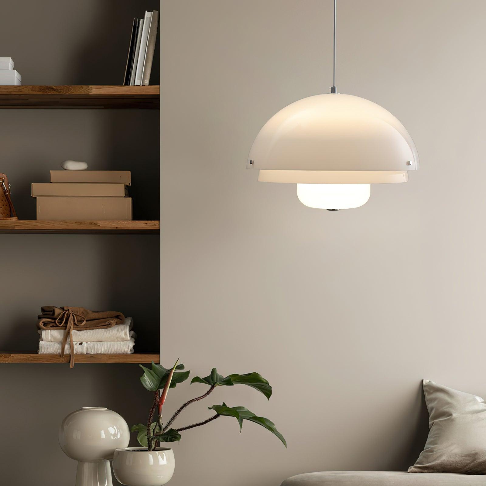 Lior Unique Milk White Glass Pendant Lamp-Neutral Decor
