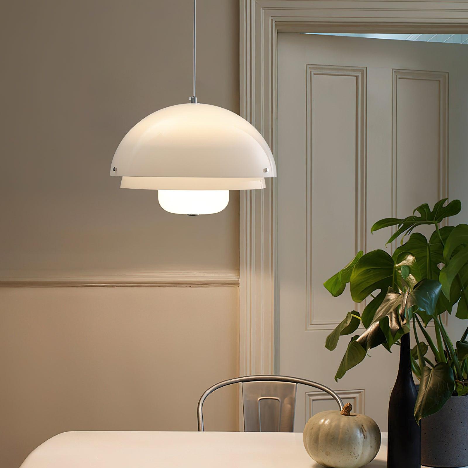 Lior Unique Milk White Glass Pendant Lamp-Neutral Decor