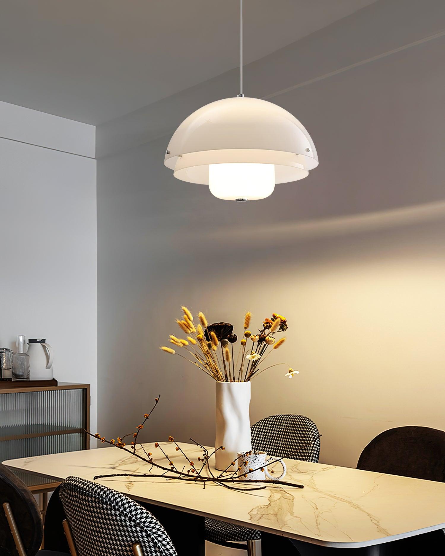 Lior Unique Milk White Glass Pendant Lamp-Neutral Decor
