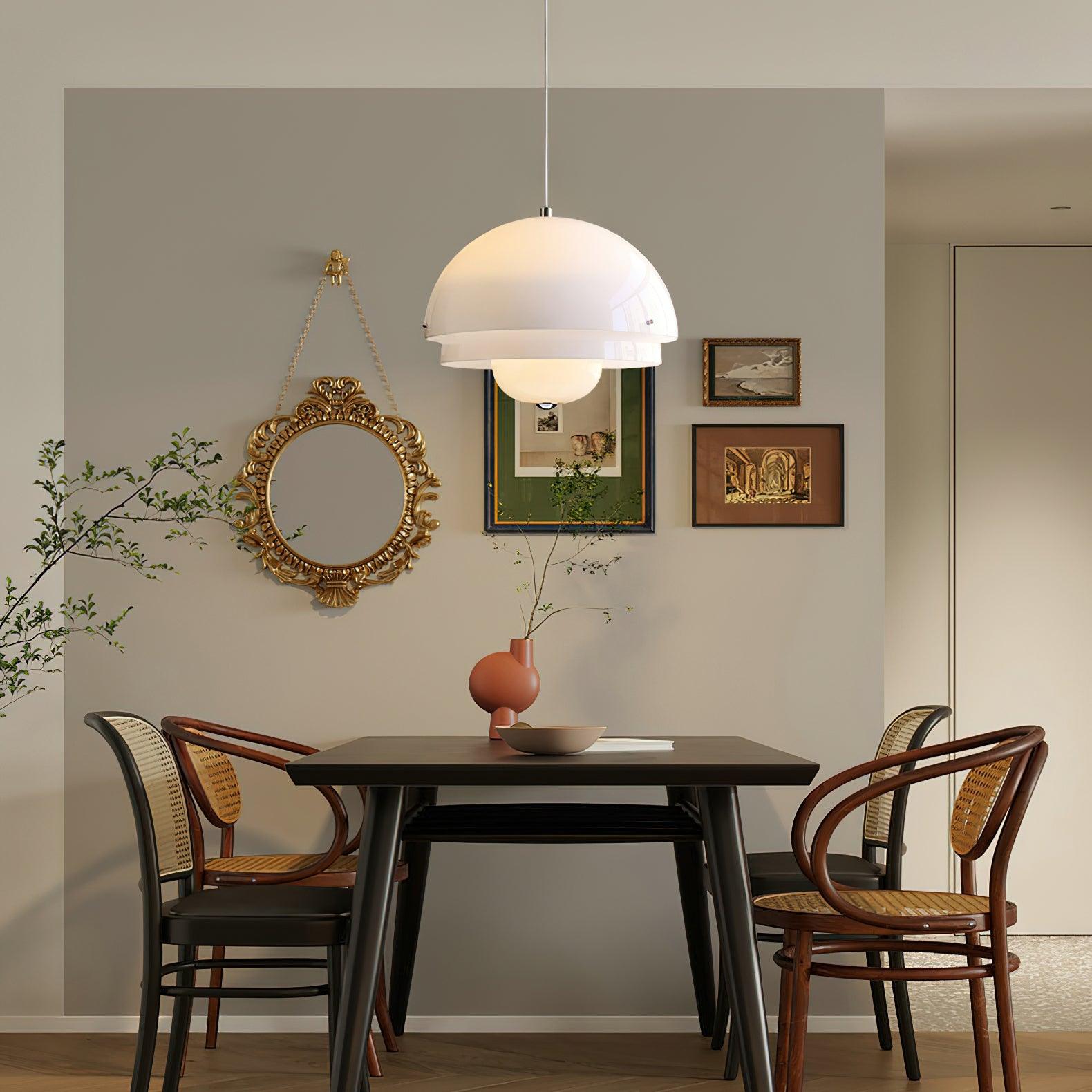 Lior Unique Milk White Glass Pendant Lamp-Neutral Decor