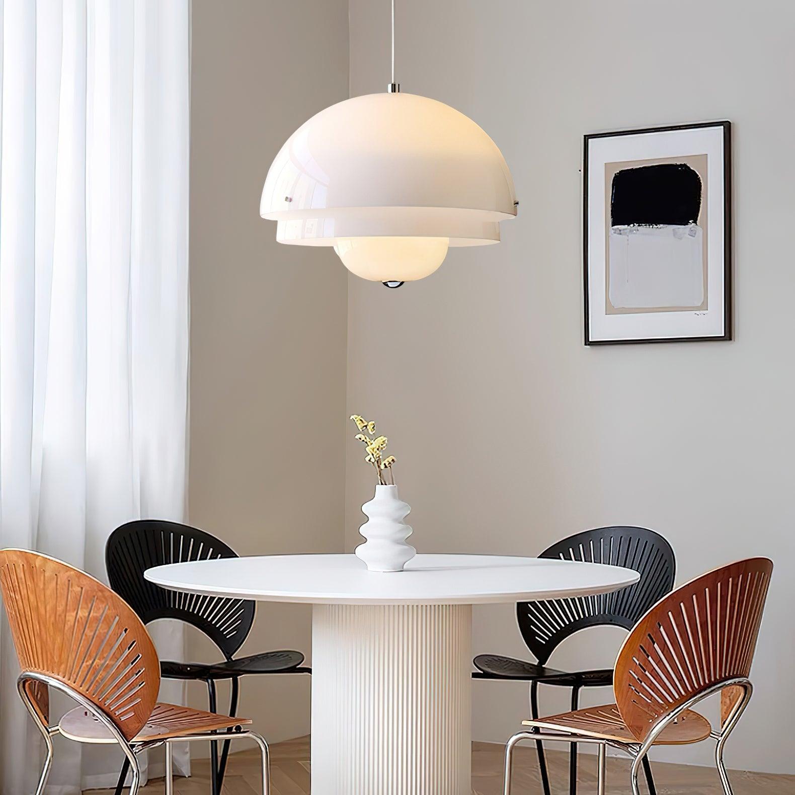 Lior Unique Milk White Glass Pendant Lamp-Neutral Decor