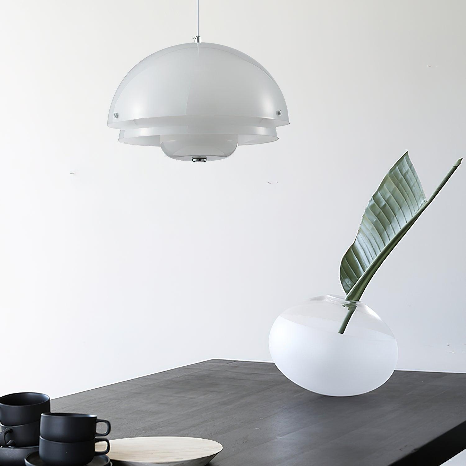 Lior Unique Milk White Glass Pendant Lamp-Neutral Decor