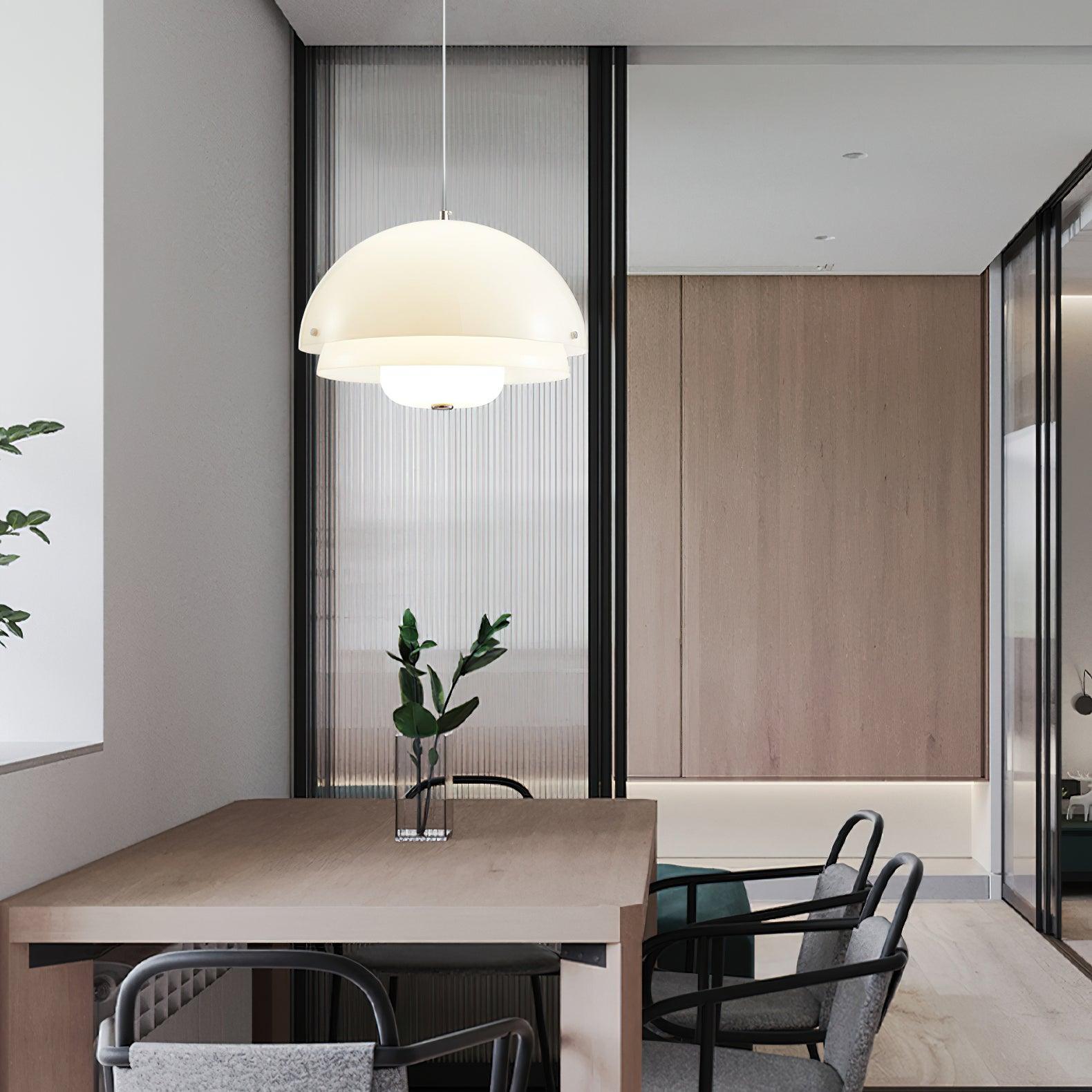 Lior Unique Milk White Glass Pendant Lamp-Neutral Decor