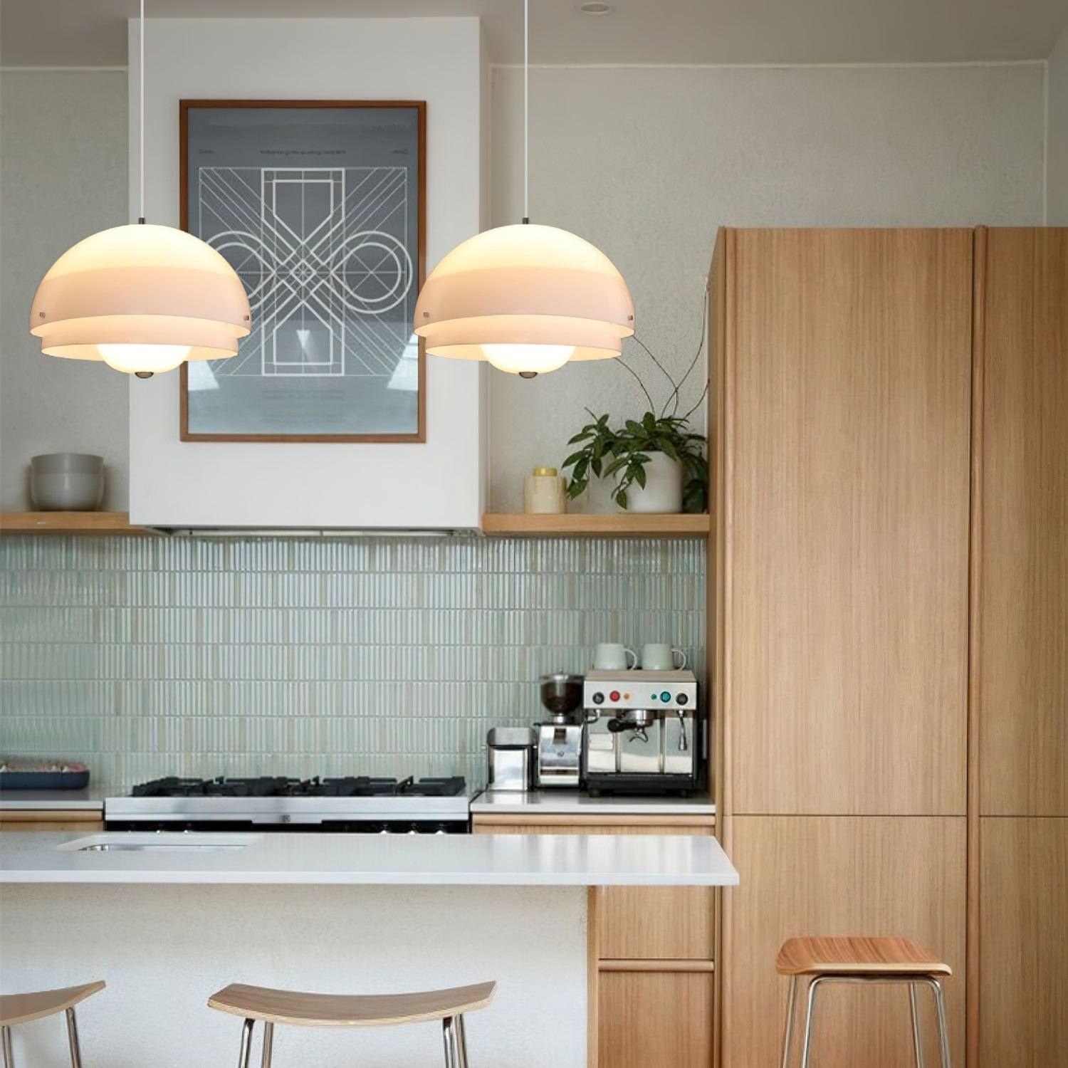 Lior Unique Milk White Glass Pendant Lamp-Neutral Decor