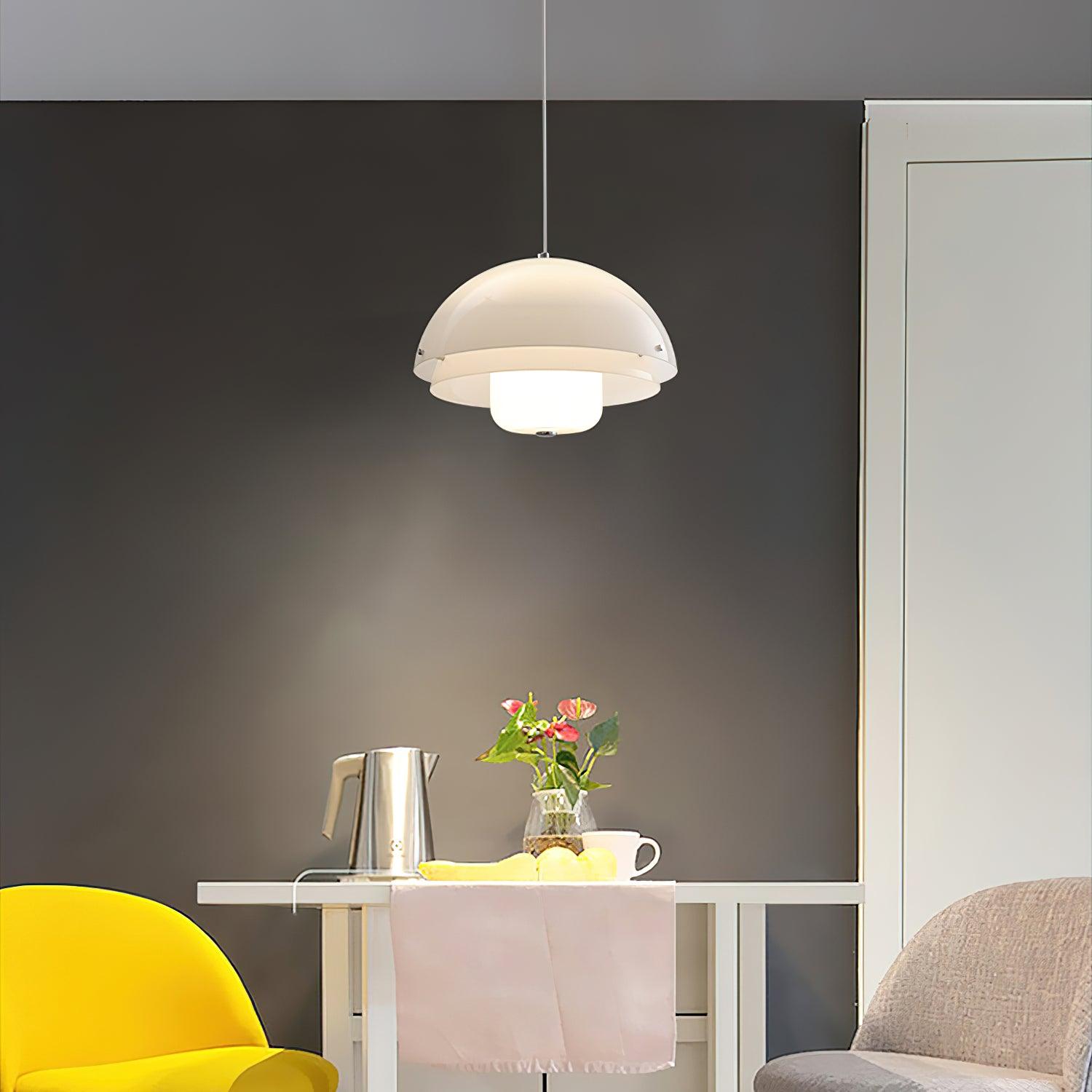Lior Unique Milk White Glass Pendant Lamp-Neutral Decor