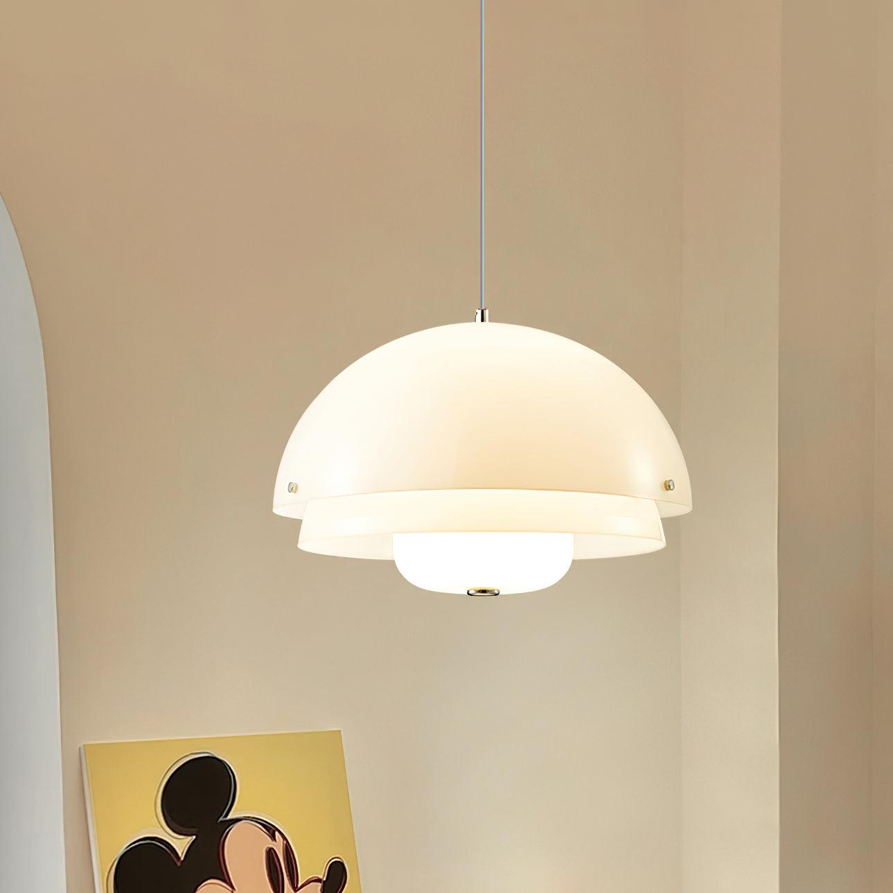 Lior Unique Milk White Glass Pendant Lamp-Neutral Decor