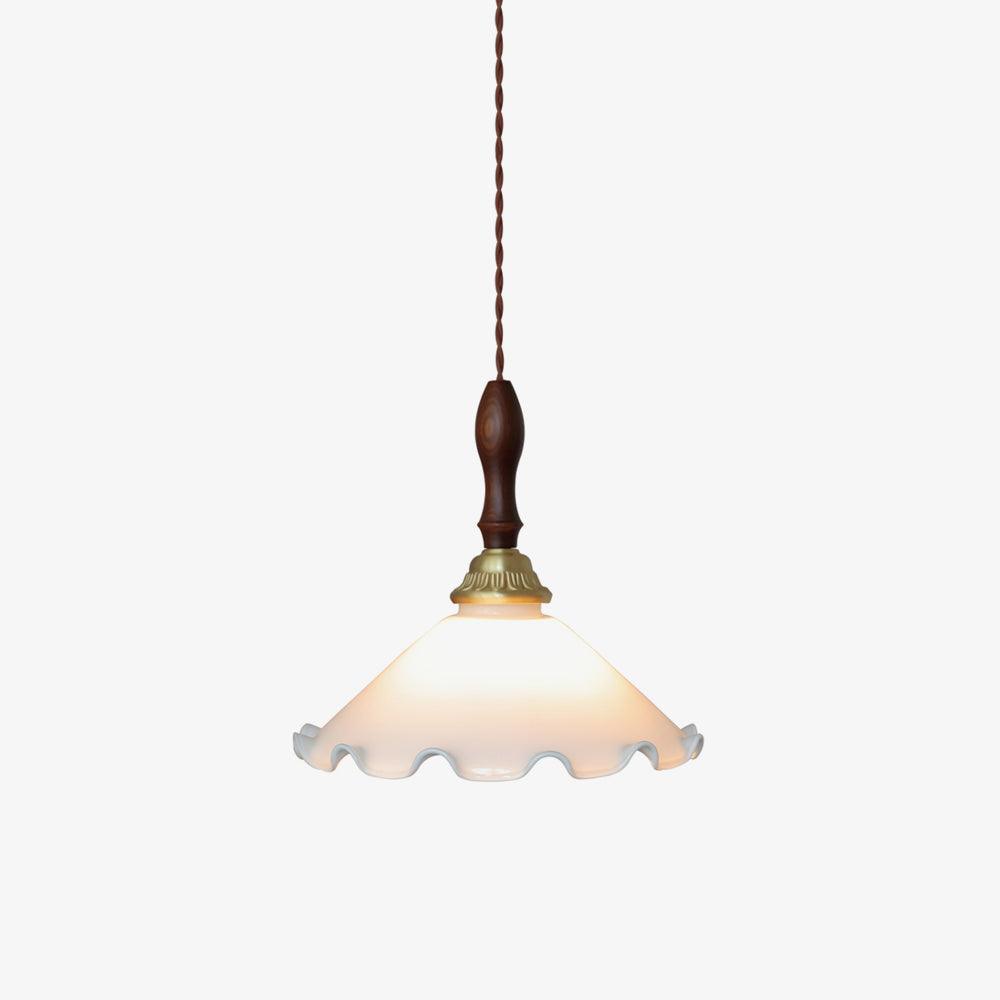 Floria Milky Flower Pendant Light-Neutral Decor