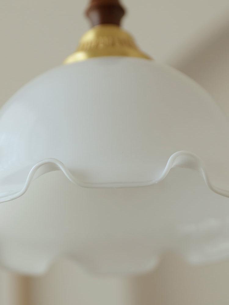 Floria Milky Flower Pendant Light-Neutral Decor