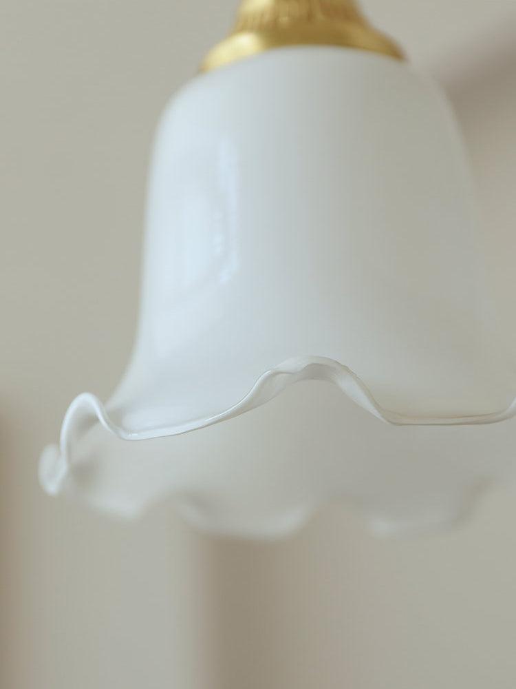 Floria Milky Flower Pendant Light-Neutral Decor