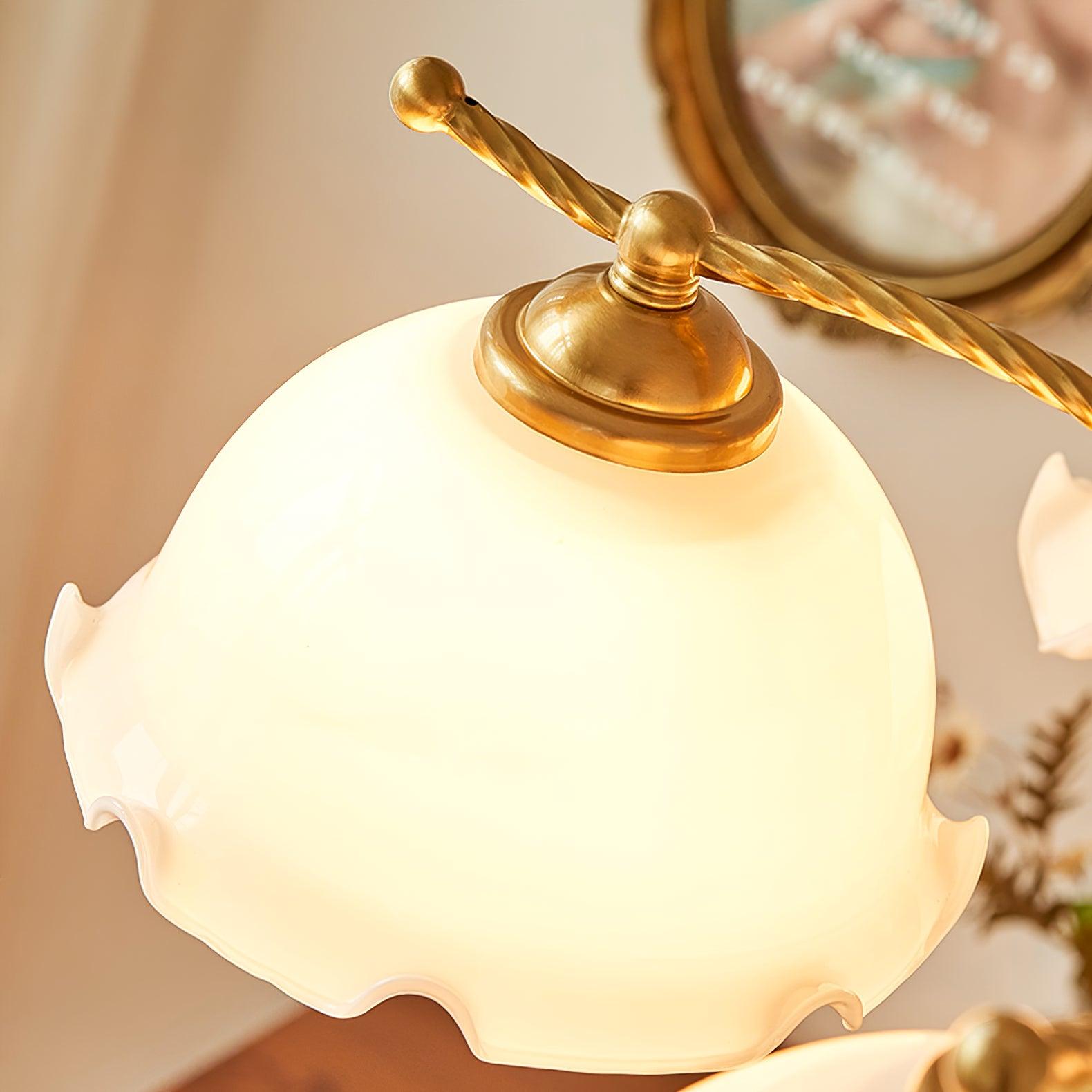 Daisy Vintage Glass Chandelier-Neutral Decor