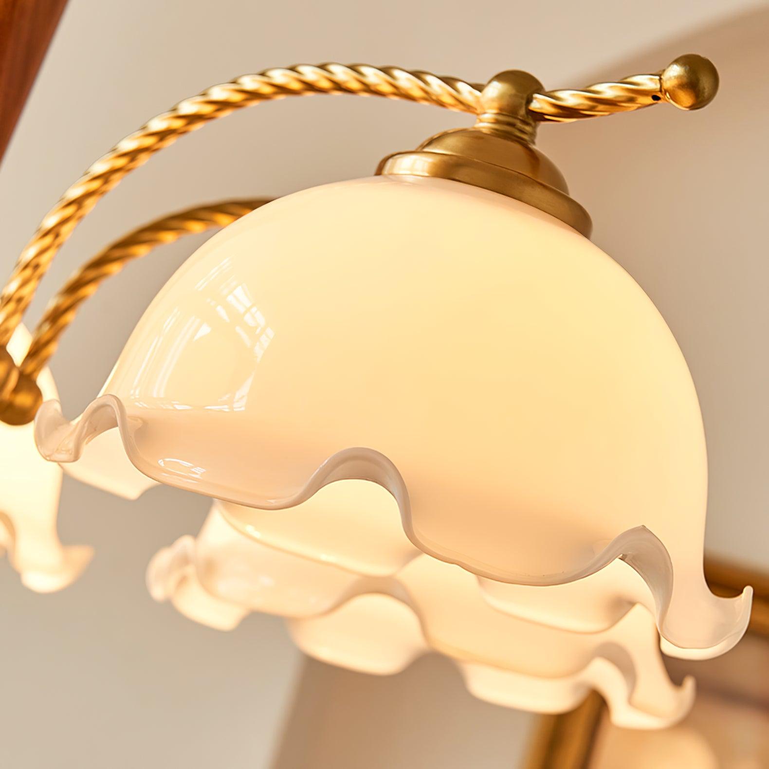Daisy Vintage Glass Chandelier-Neutral Decor