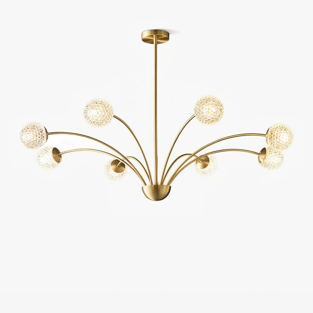 Ralem Chandelier Curved Arms Brass-Neutral Decor