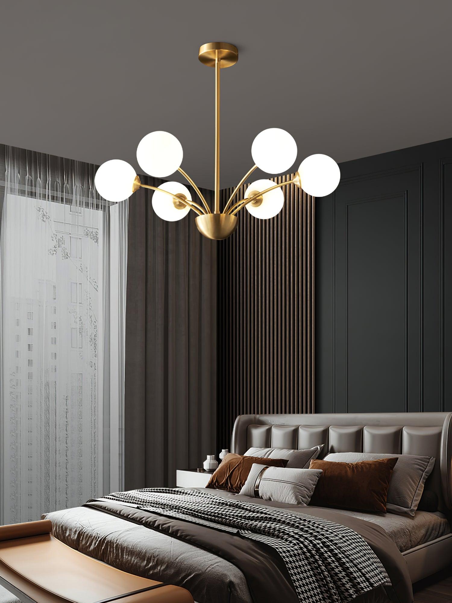 Ralem Chandelier Curved Arms Brass-Neutral Decor