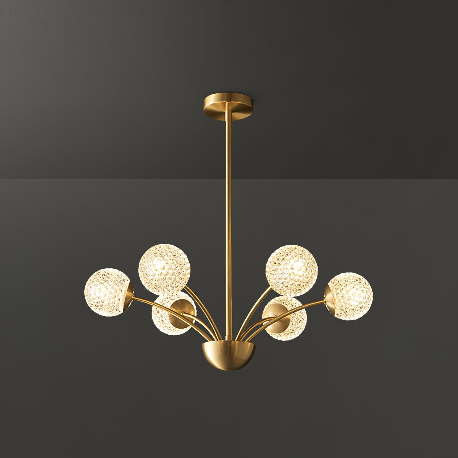Ralem Chandelier Curved Arms Brass-Neutral Decor