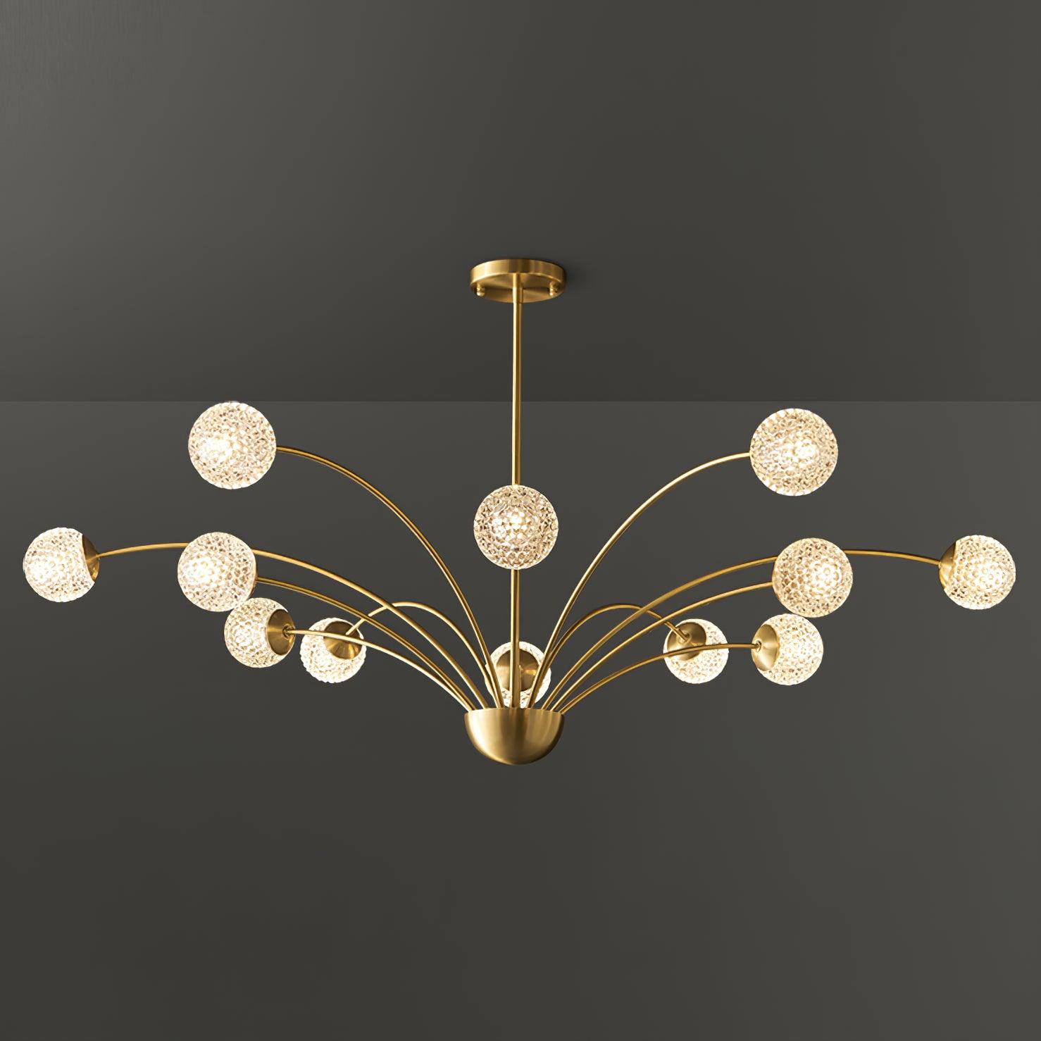 Ralem Chandelier Curved Arms Brass-Neutral Decor