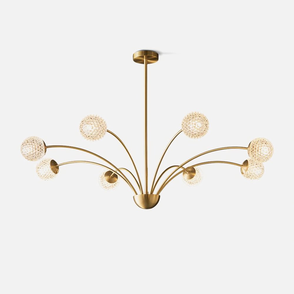 Ralem Chandelier Curved Arms Brass-Neutral Decor