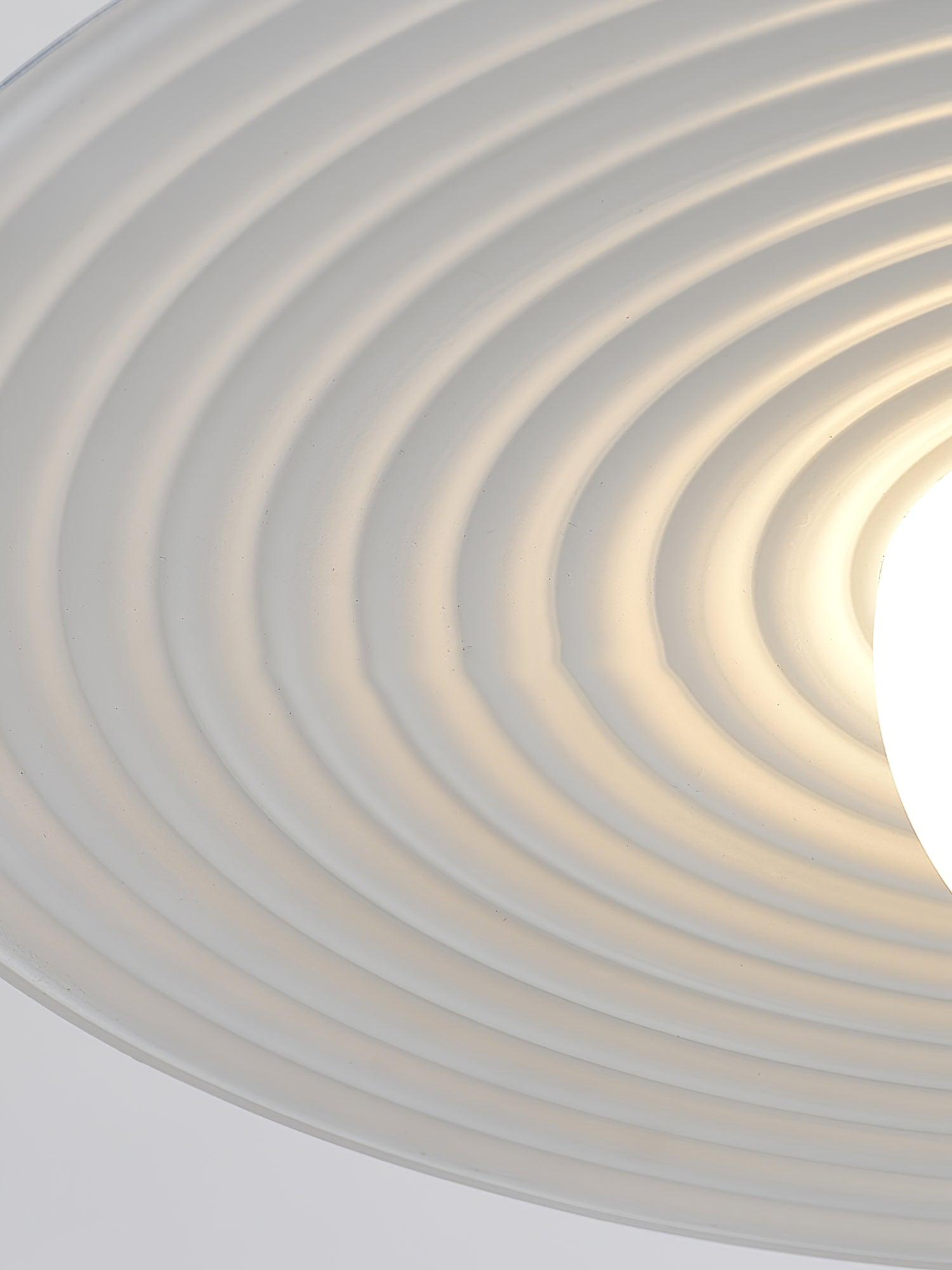 Lustra Pendant Light PE LED Plate White and Black-Neutral Decor