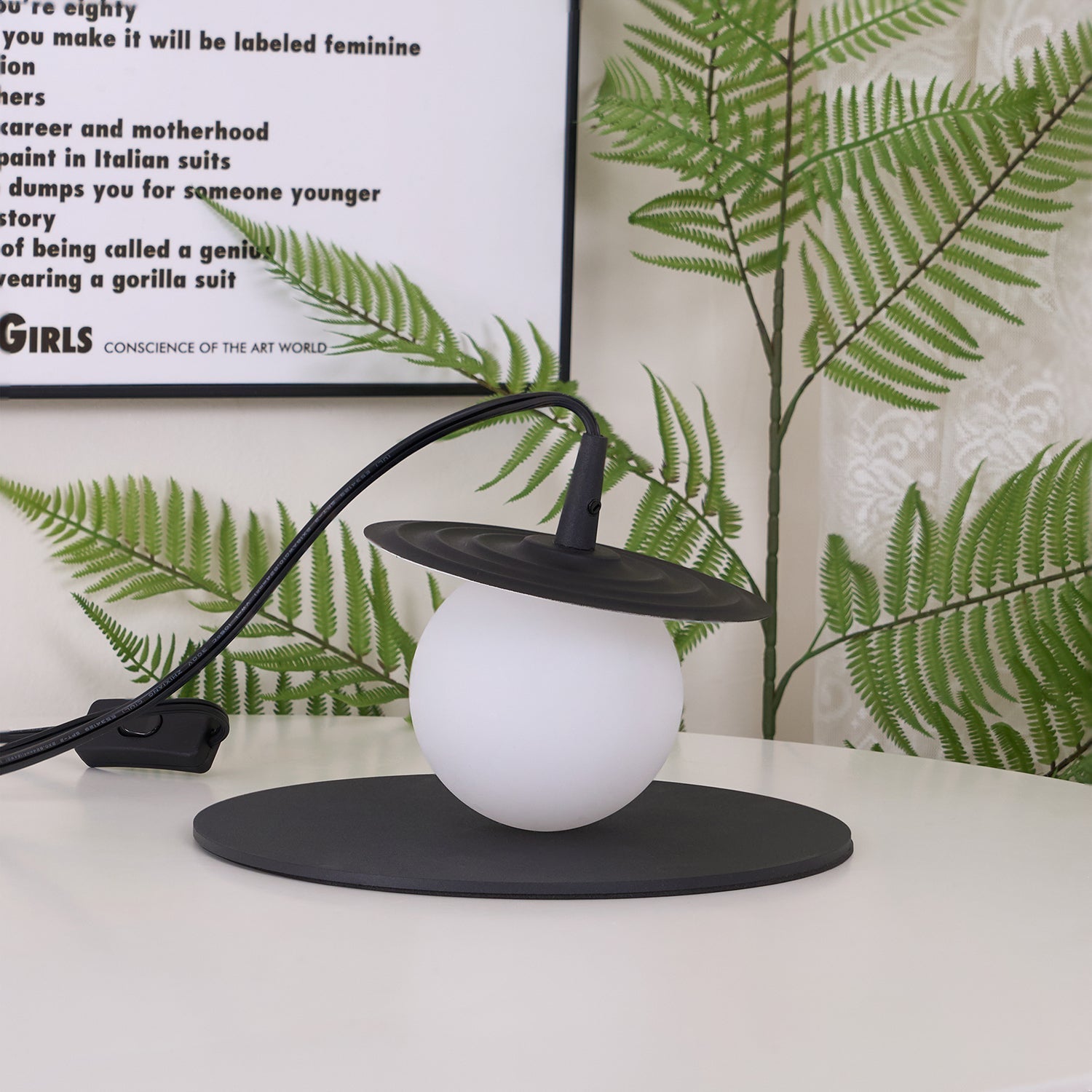 Cevenir Kinetic PE Rotomoulding Table Lamp-Neutral Decor