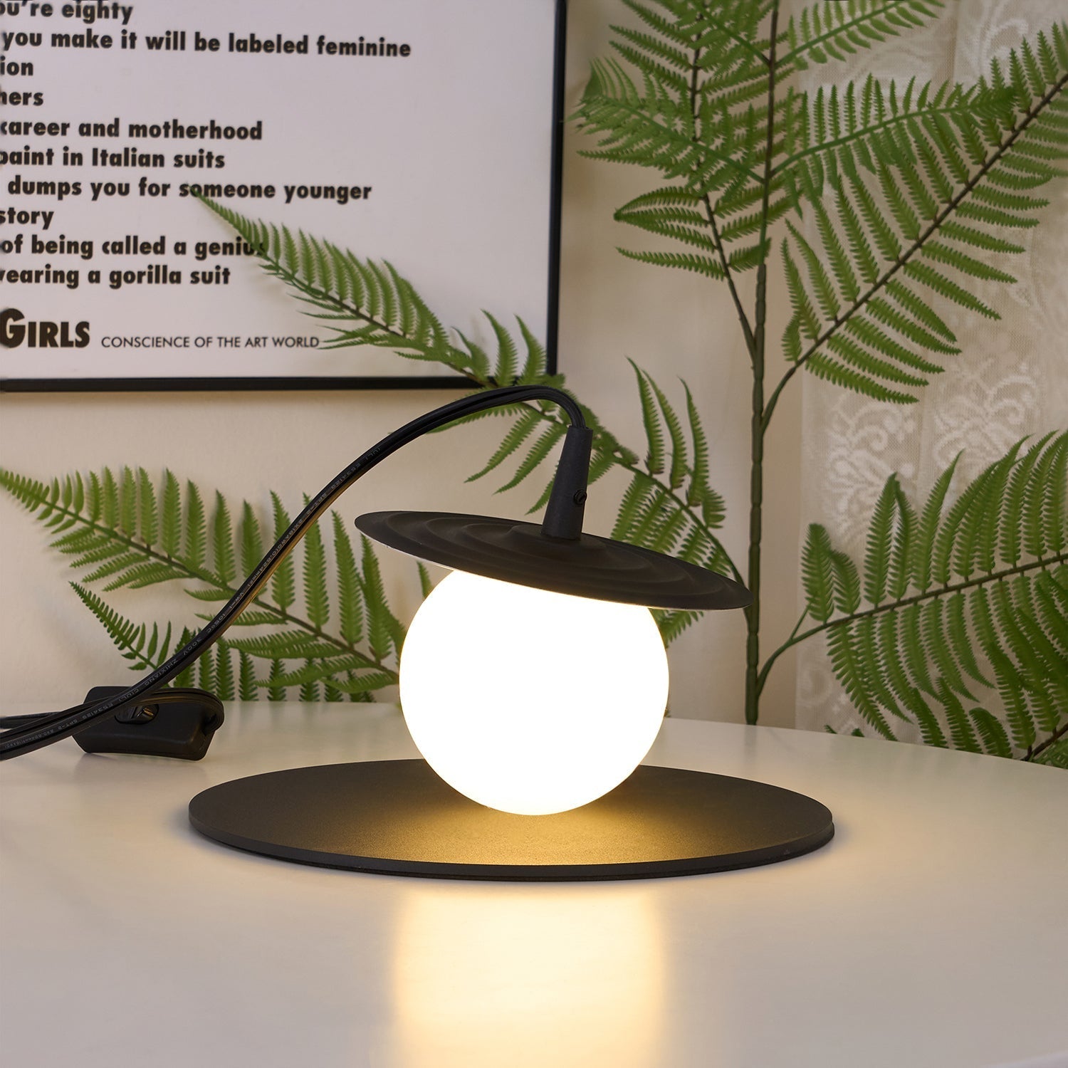 Cevenir Kinetic PE Rotomoulding Table Lamp-Neutral Decor
