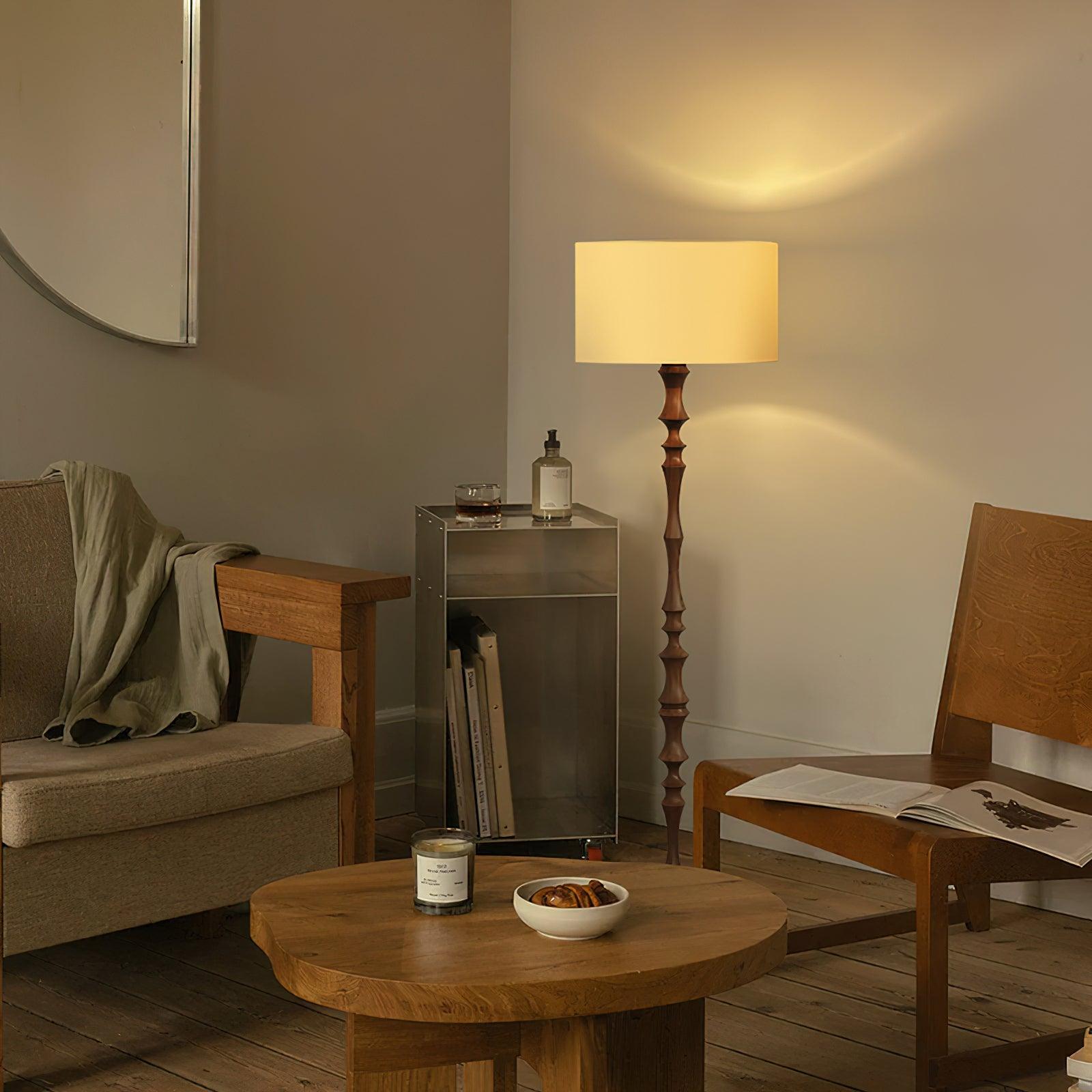 Vilten Elegant Wood Floor Lamp-Neutral Decor