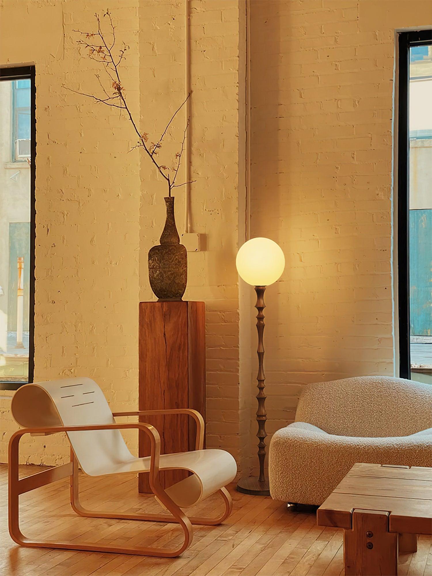 Vilten Elegant Wood Floor Lamp-Neutral Decor