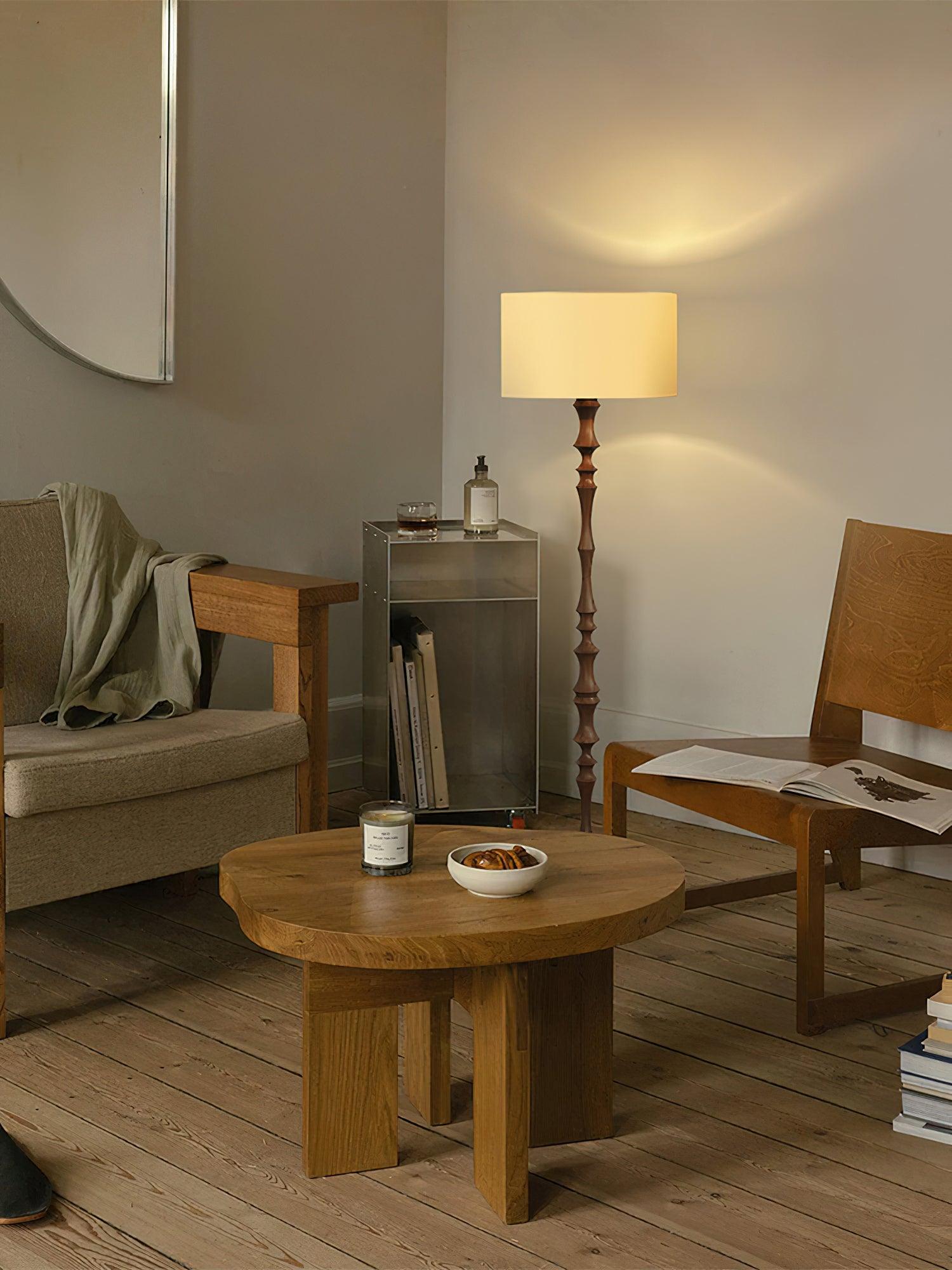Vilten Elegant Wood Floor Lamp-Neutral Decor