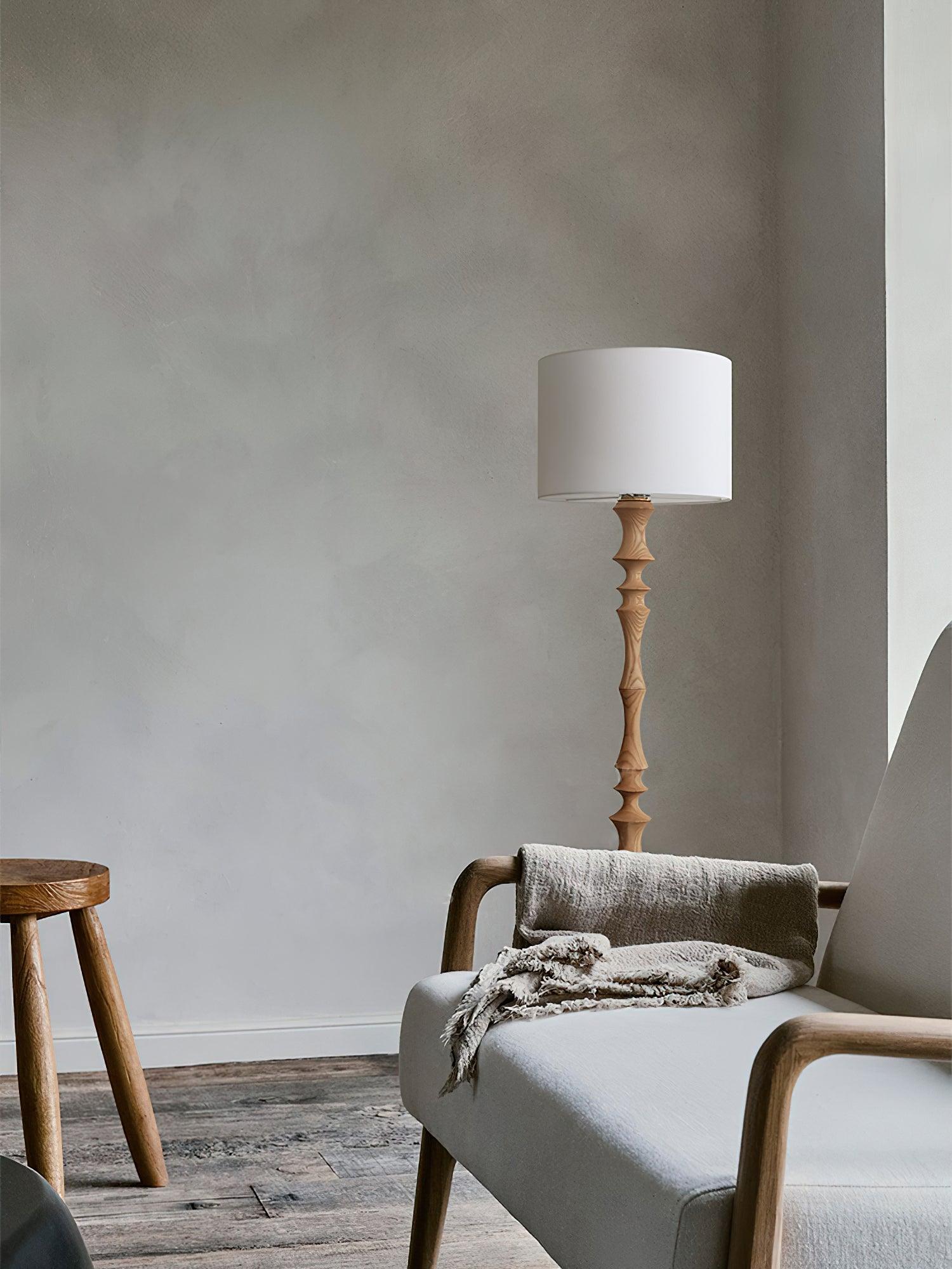 Vilten Elegant Wood Floor Lamp-Neutral Decor
