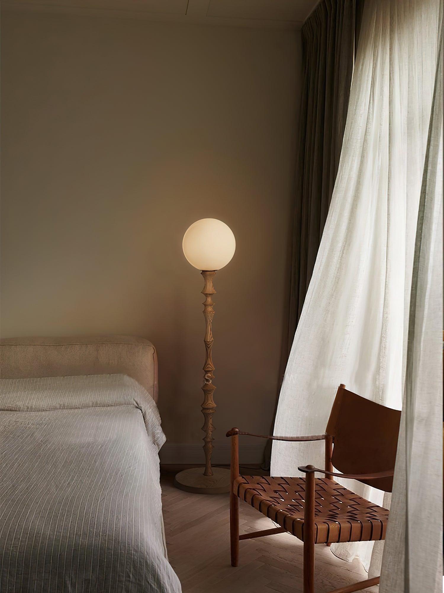 Vilten Elegant Wood Floor Lamp-Neutral Decor