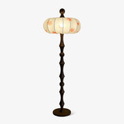Whispen Wood Fabric Vintage Floor Lamp-Neutral Decor