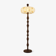 Breen Wood Fabric Classic Floor Lamp-Neutral Decor
