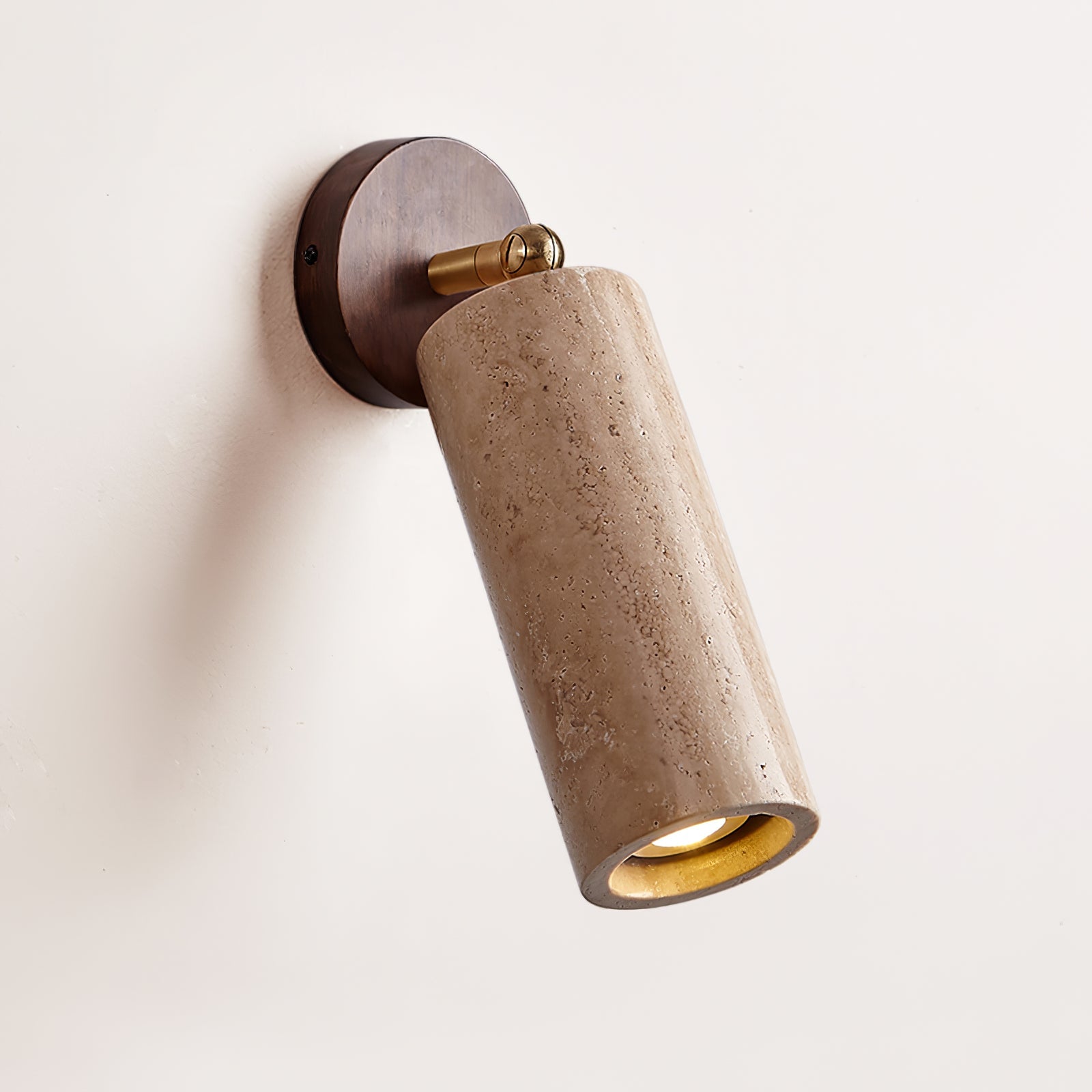Kalem Minimalist Travertine Wall Light-Neutral Decor