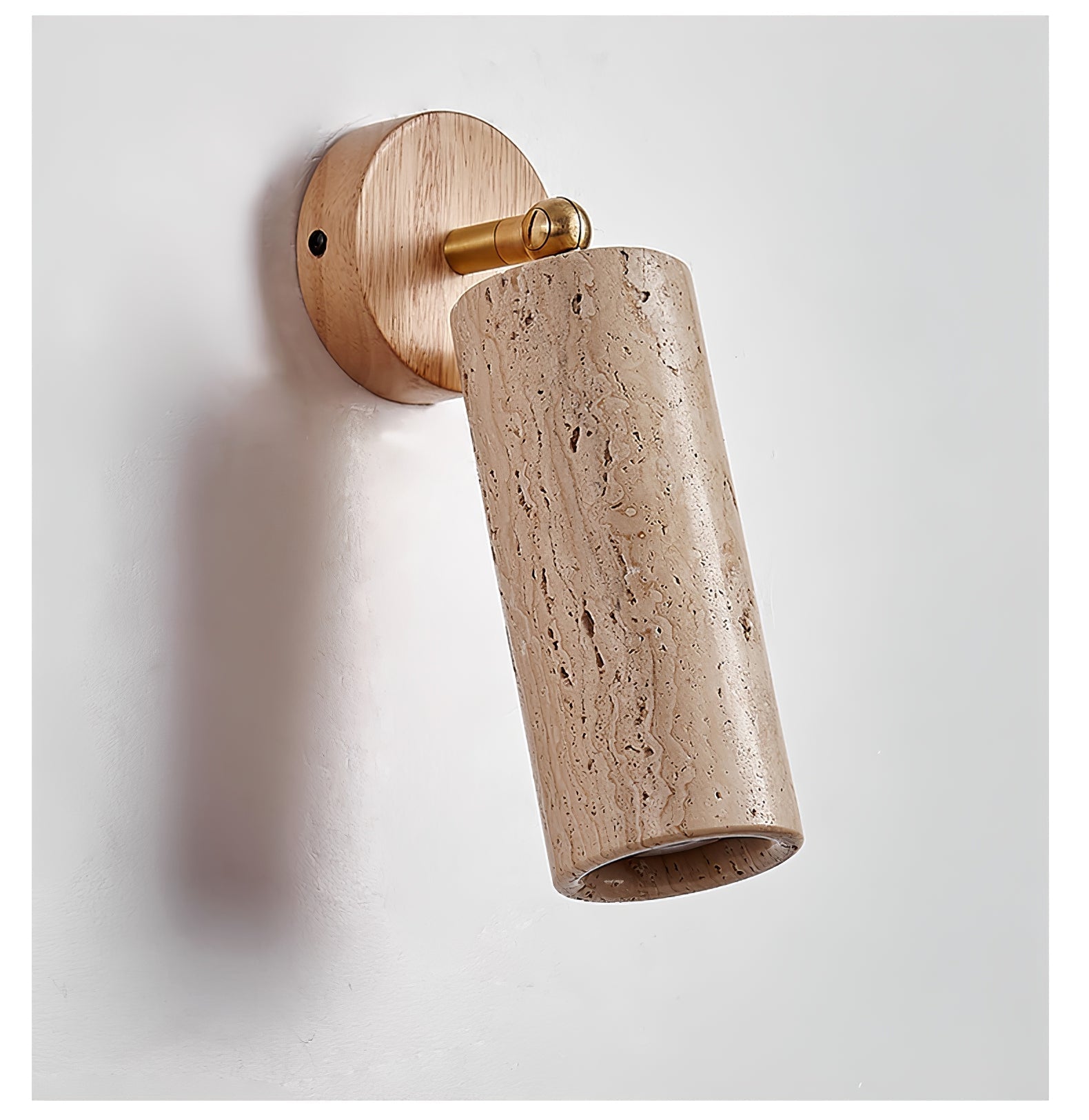 Kalem Minimalist Travertine Wall Light-Neutral Decor