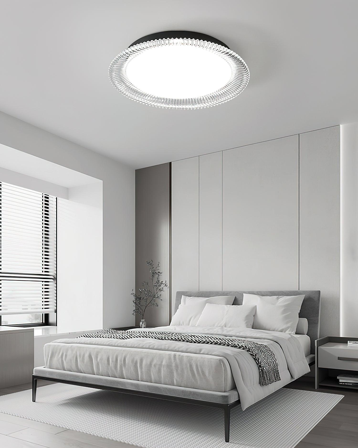 Crystaline Minimalist Aluminum Ceiling Lamp-Neutral Decor