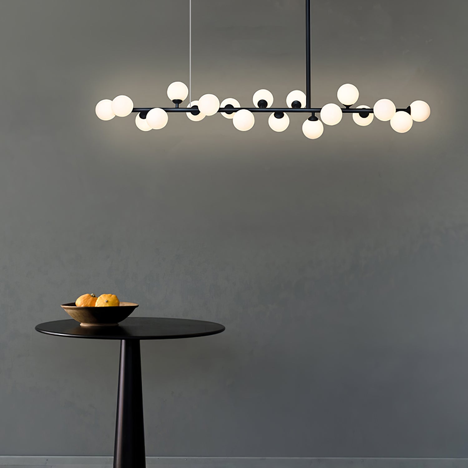 Lumiray Black Linear Globe Pendant Light-Neutral Decor