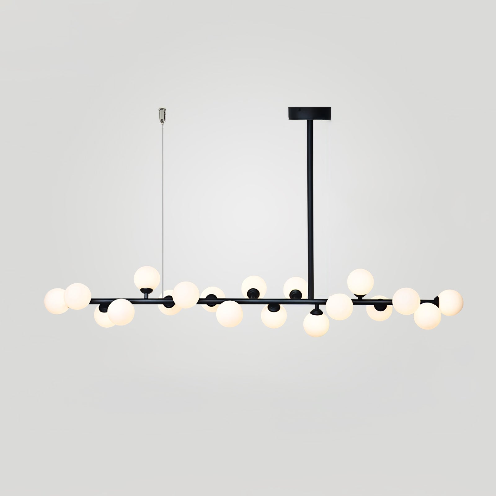 Lumiray Black Linear Globe Pendant Light-Neutral Decor