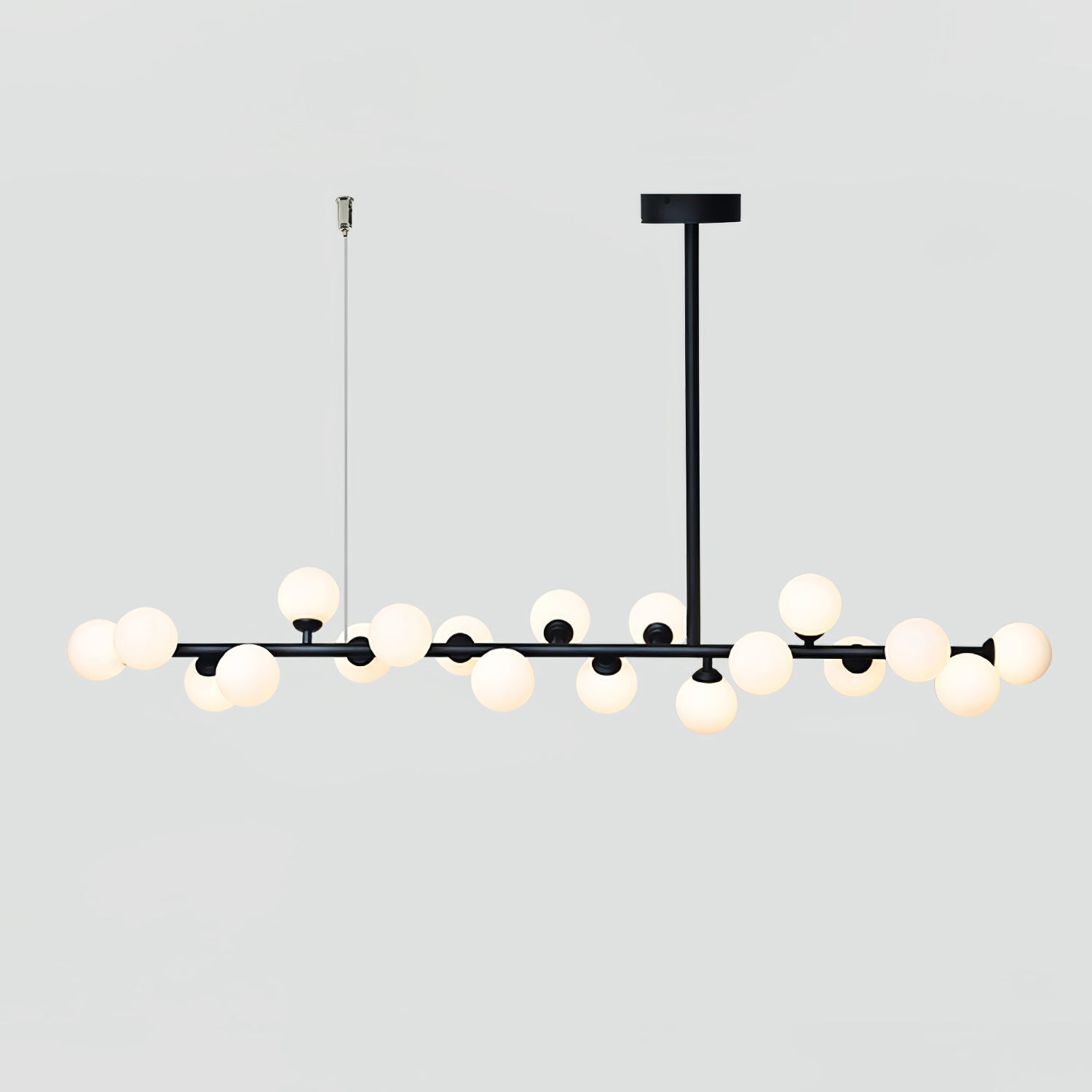 Lumiray Black Linear Globe Pendant Light-Neutral Decor