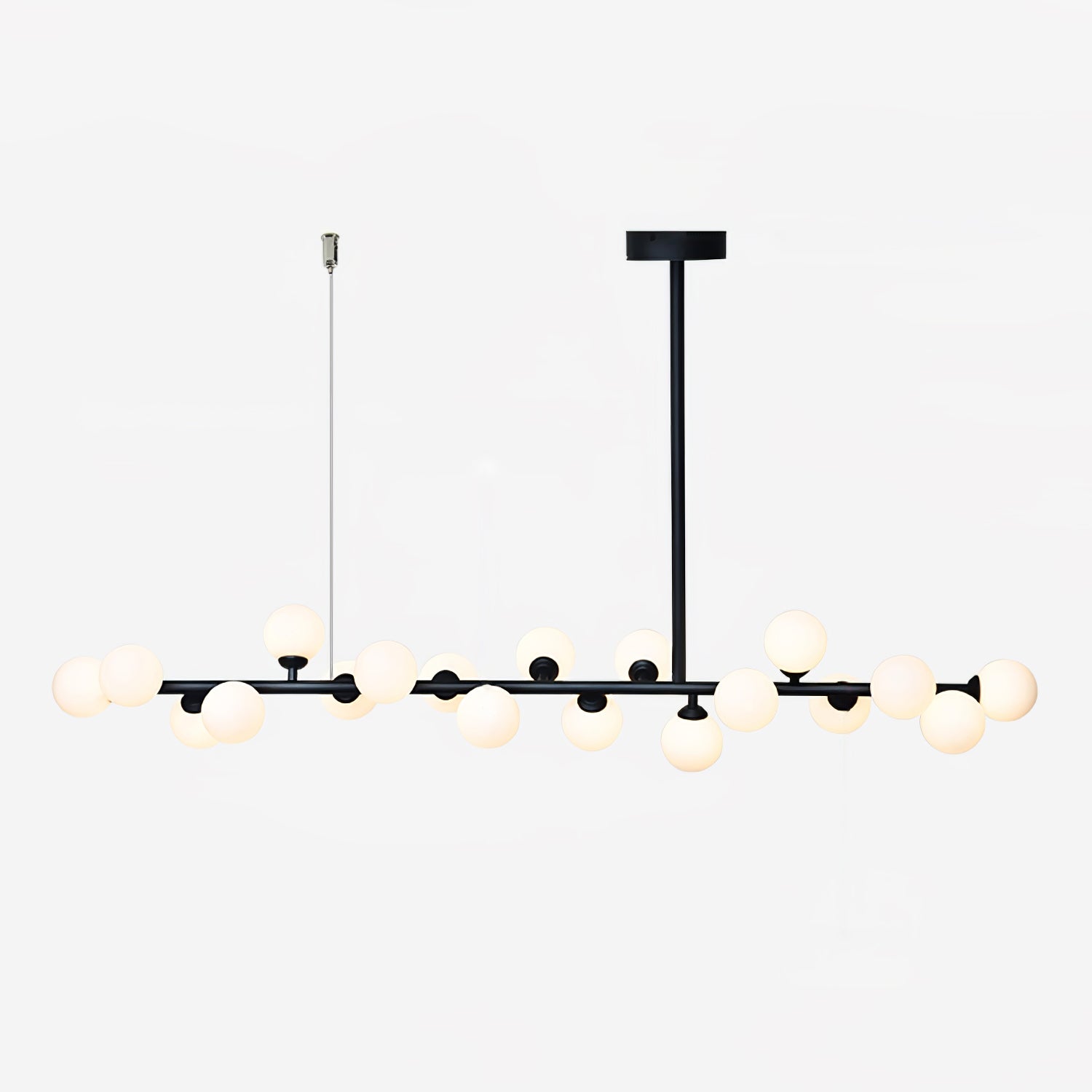 Lumiray Black Linear Globe Pendant Light-Neutral Decor