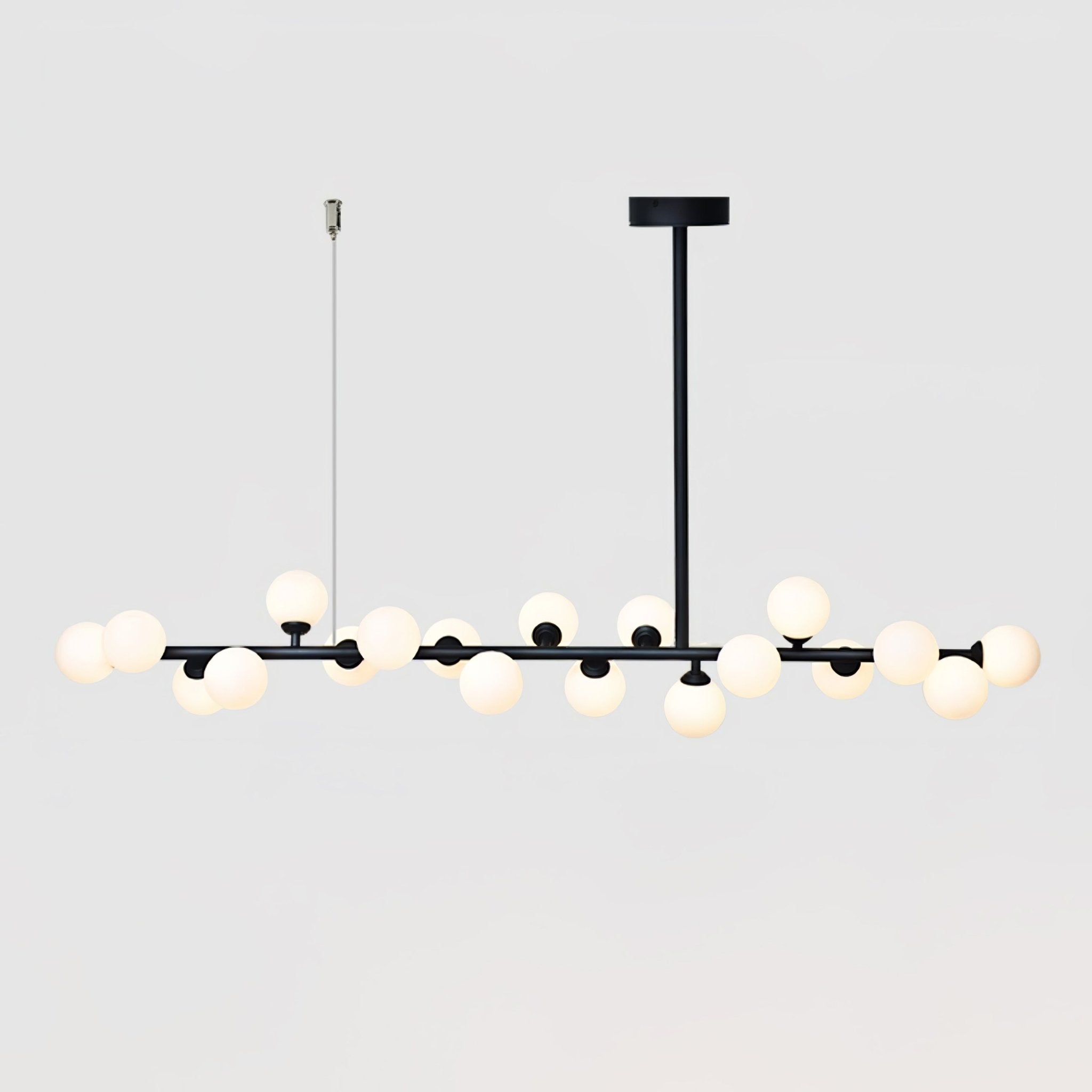 Lumiray Black Linear Globe Pendant Light-Neutral Decor