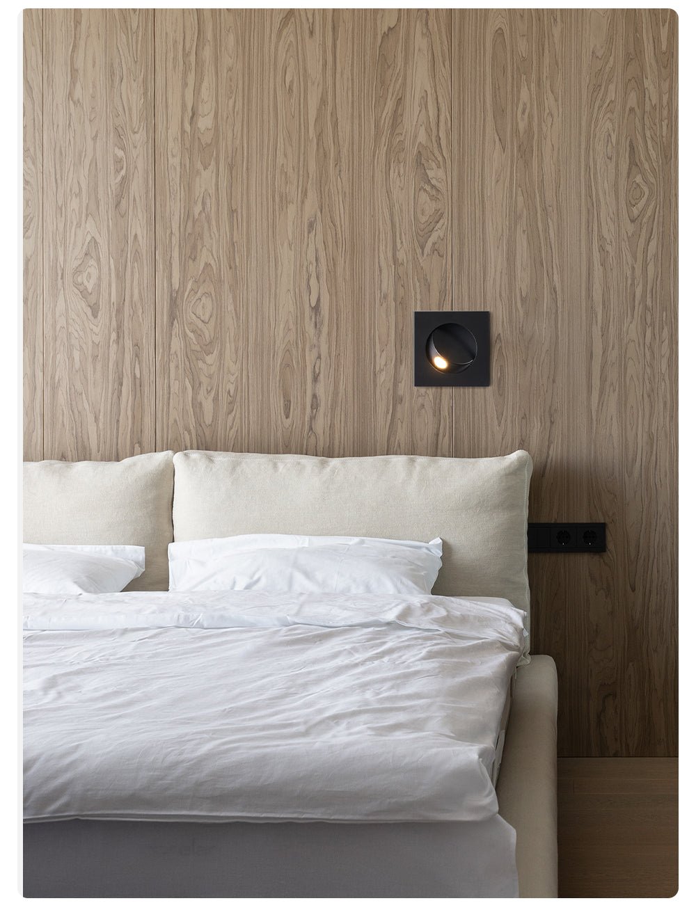 Minimalist Recessed Rotatable Sconce-Neutral Decor