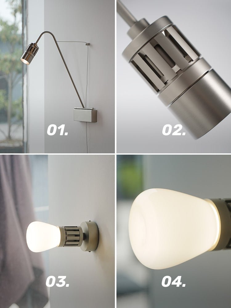 Minimalist Adjustable Task Wall Sconce-Neutral Decor