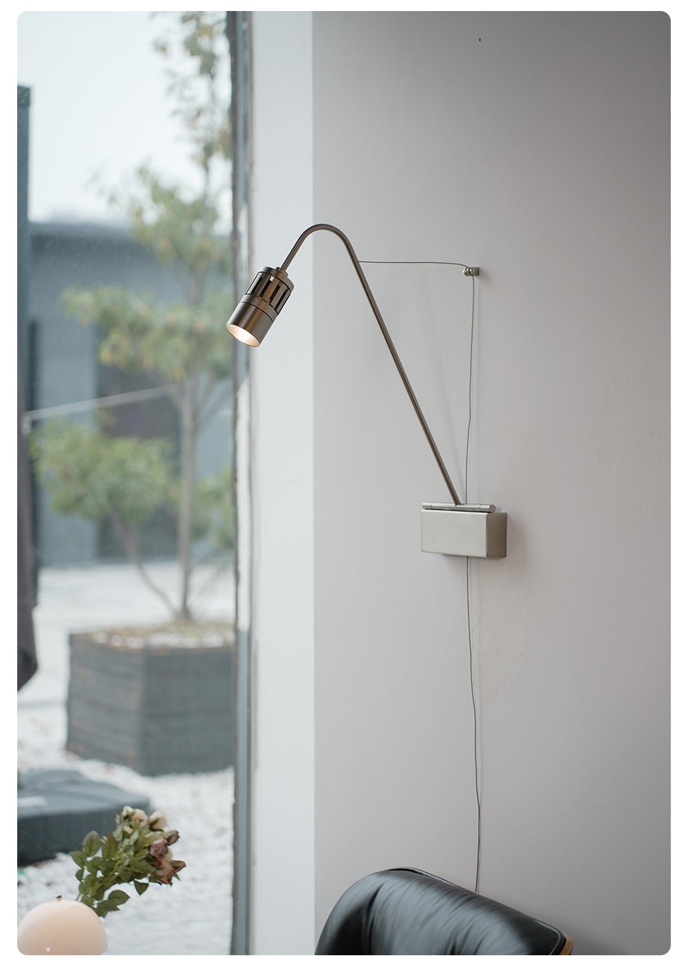Minimalist Adjustable Task Wall Sconce-Neutral Decor