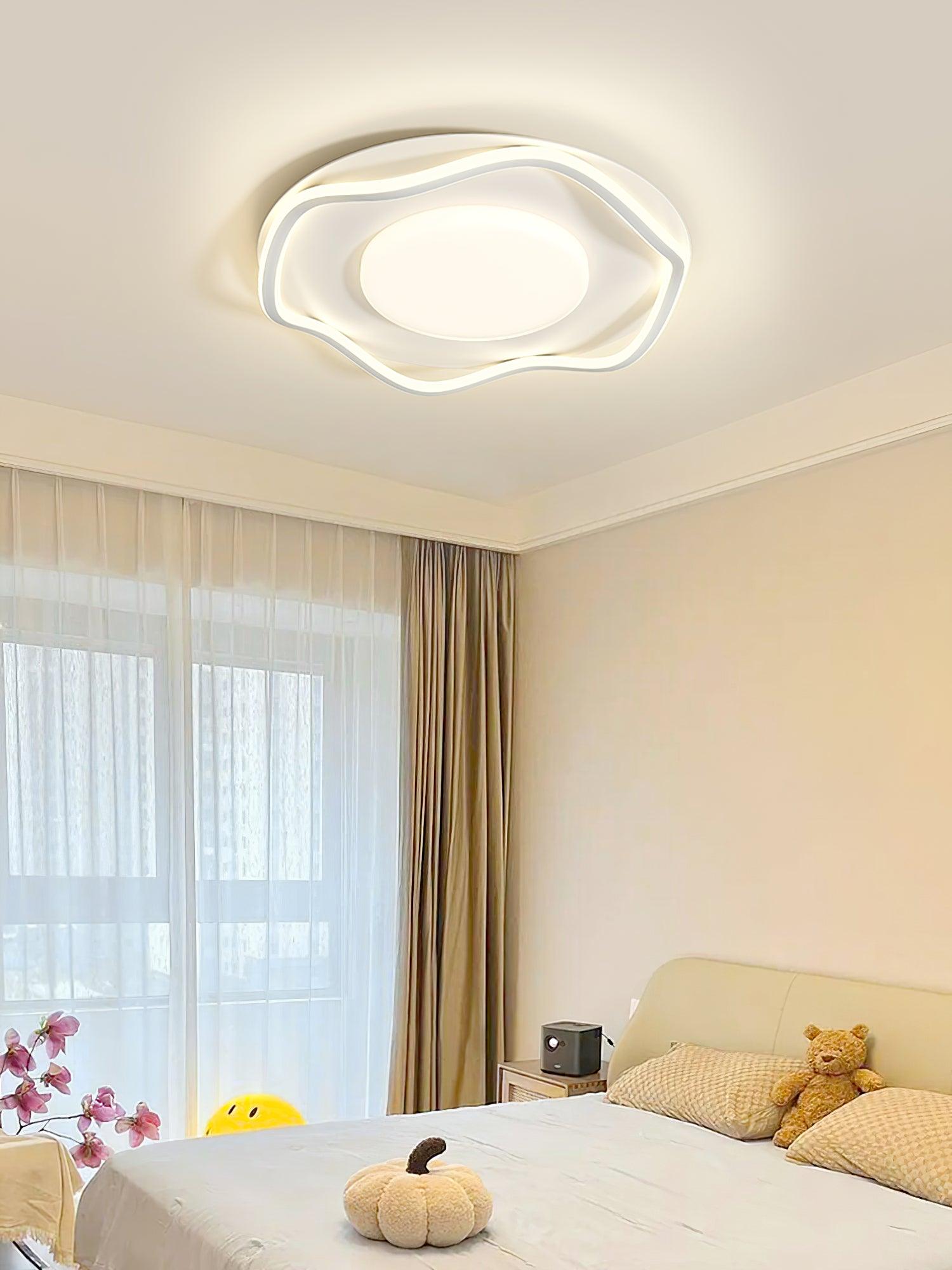Elvenos Minimalist Cloud Shape Ceiling Lamp-Neutral Decor