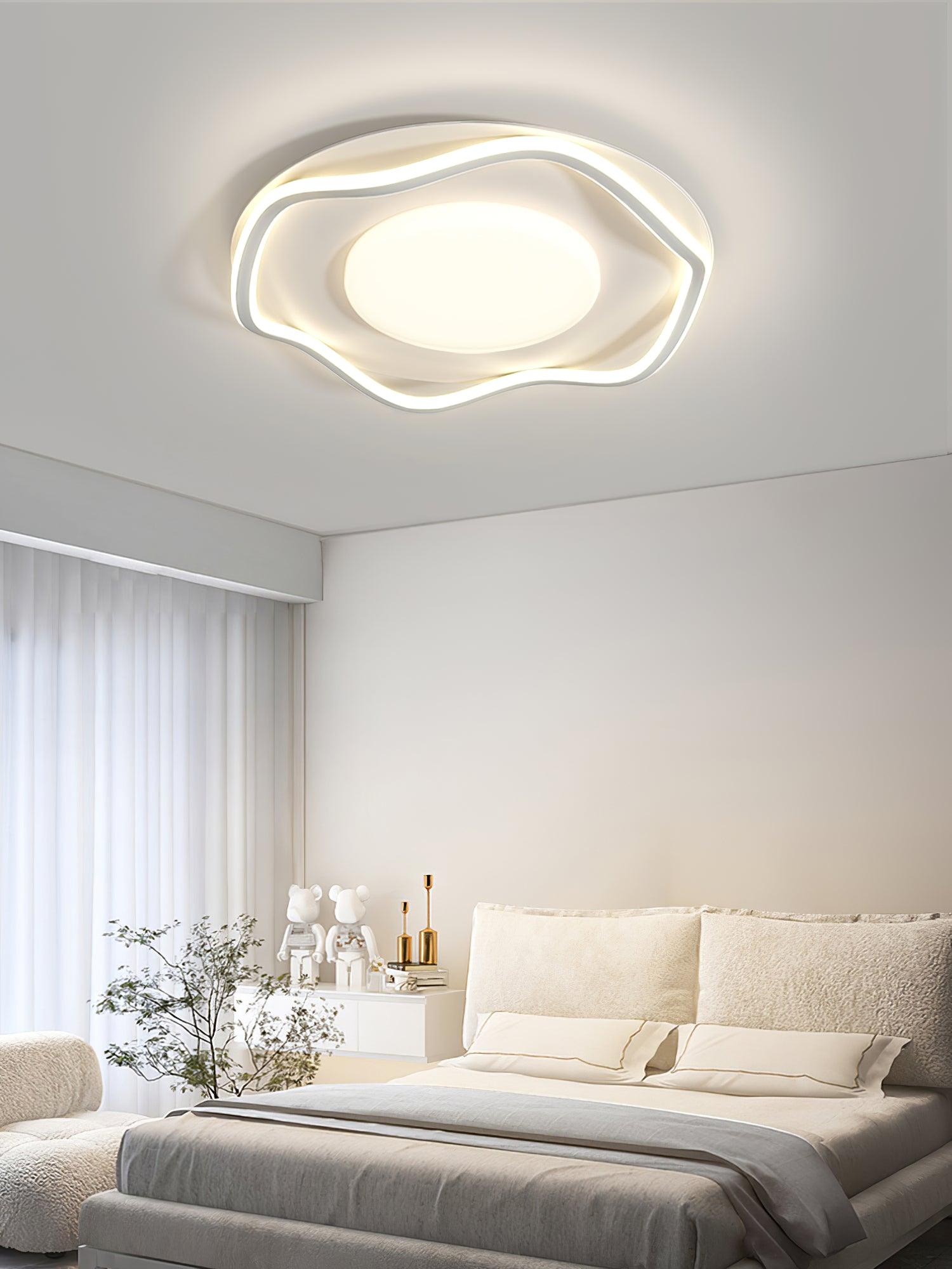 Elvenos Minimalist Cloud Shape Ceiling Lamp-Neutral Decor