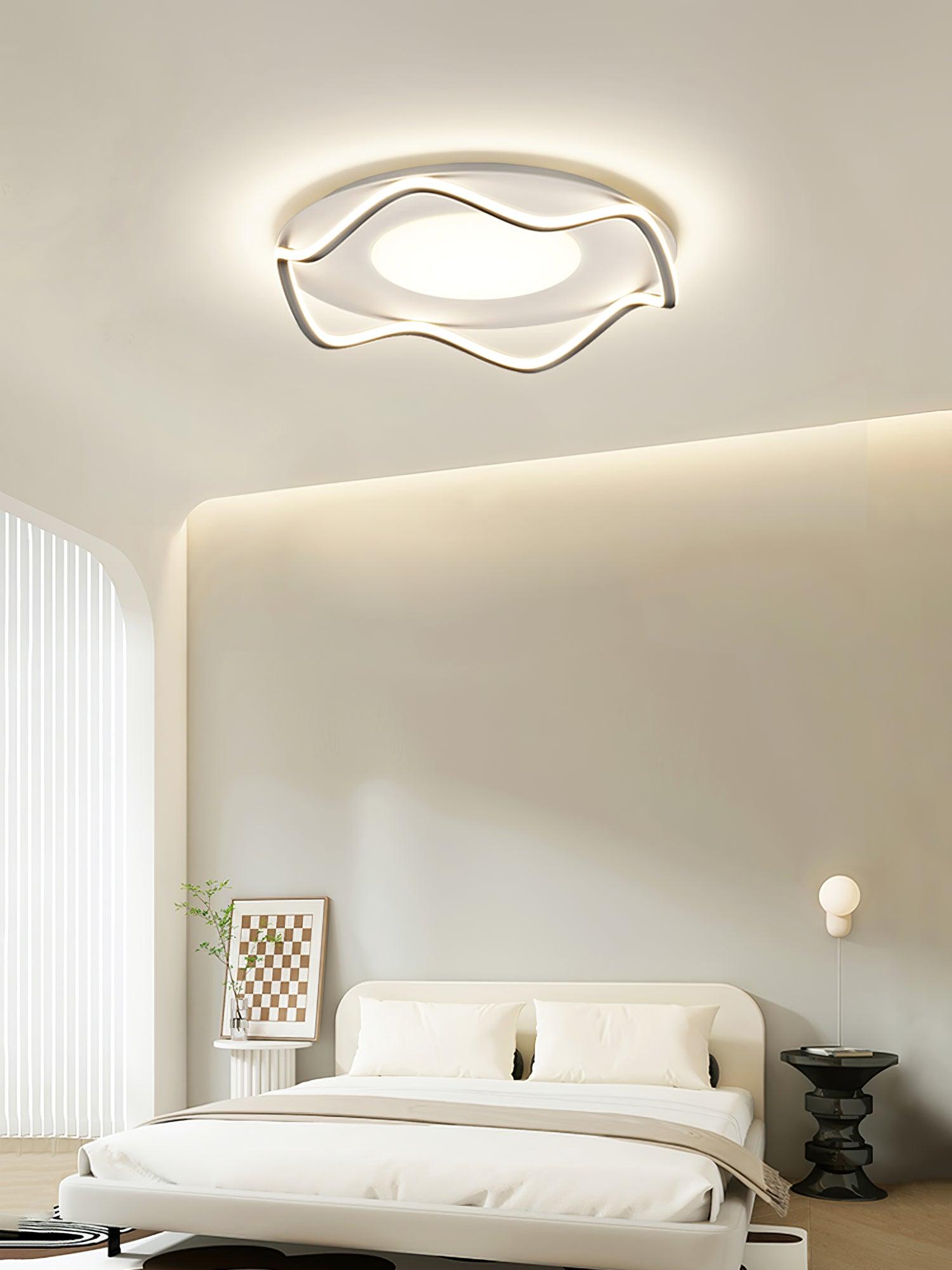 Elvenos Minimalist Cloud Shape Ceiling Lamp-Neutral Decor