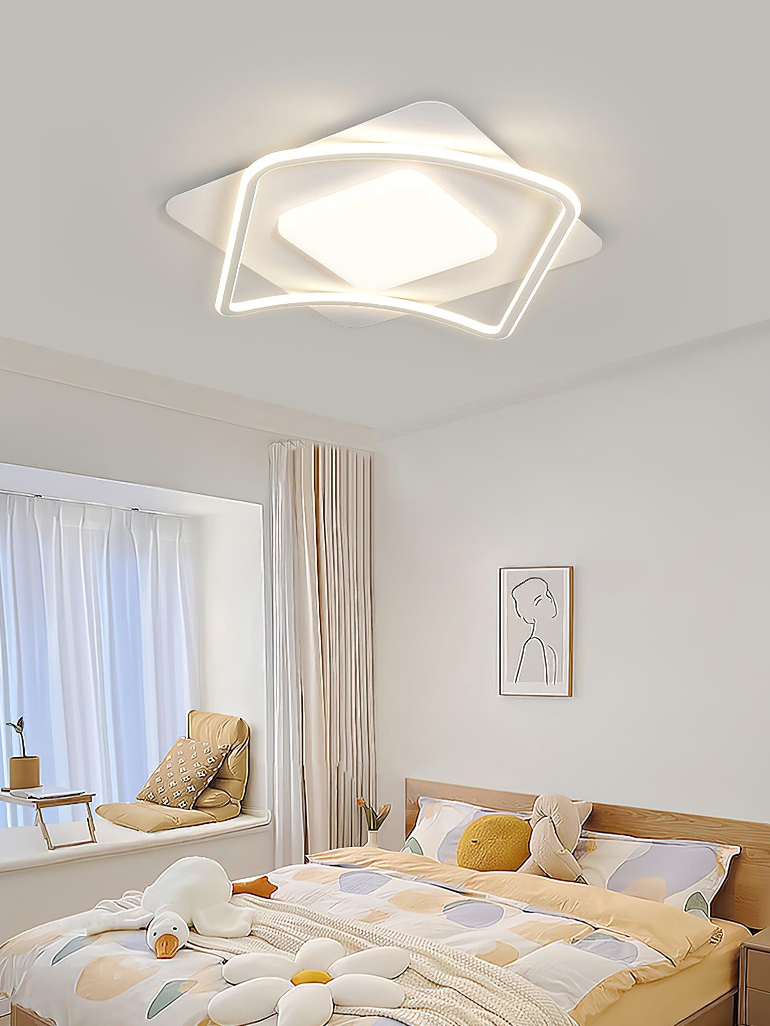 Solara Ceiling Lamp Minimalist Geometry LED-Neutral Decor