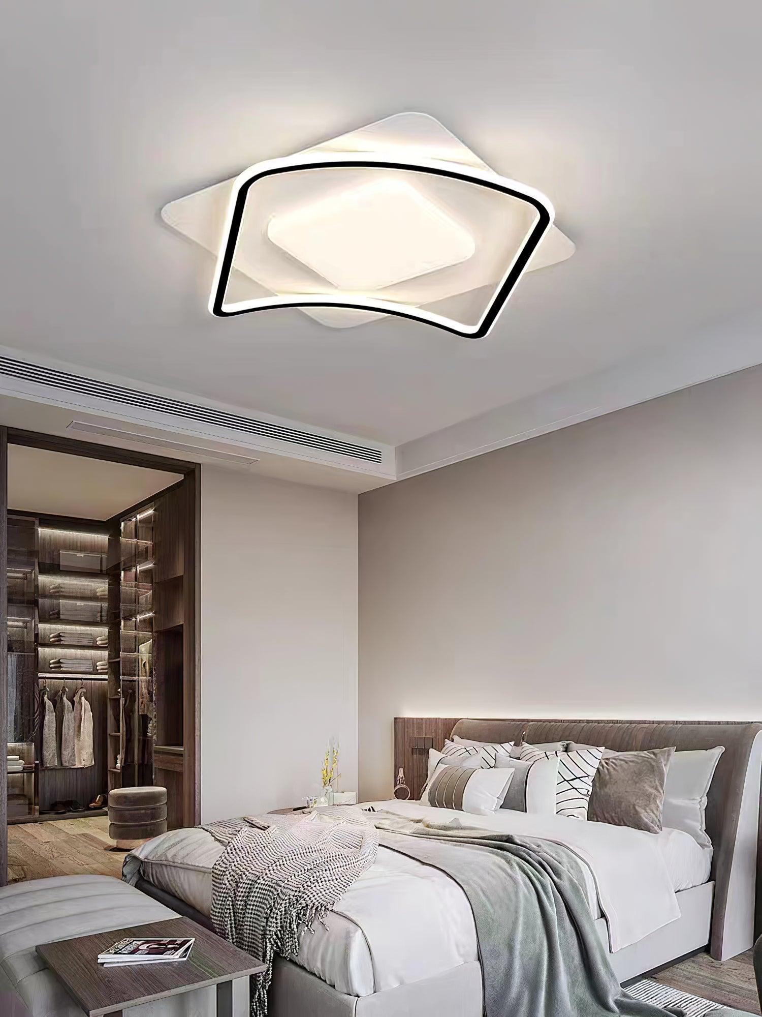 Solara Ceiling Lamp Minimalist Geometry LED-Neutral Decor