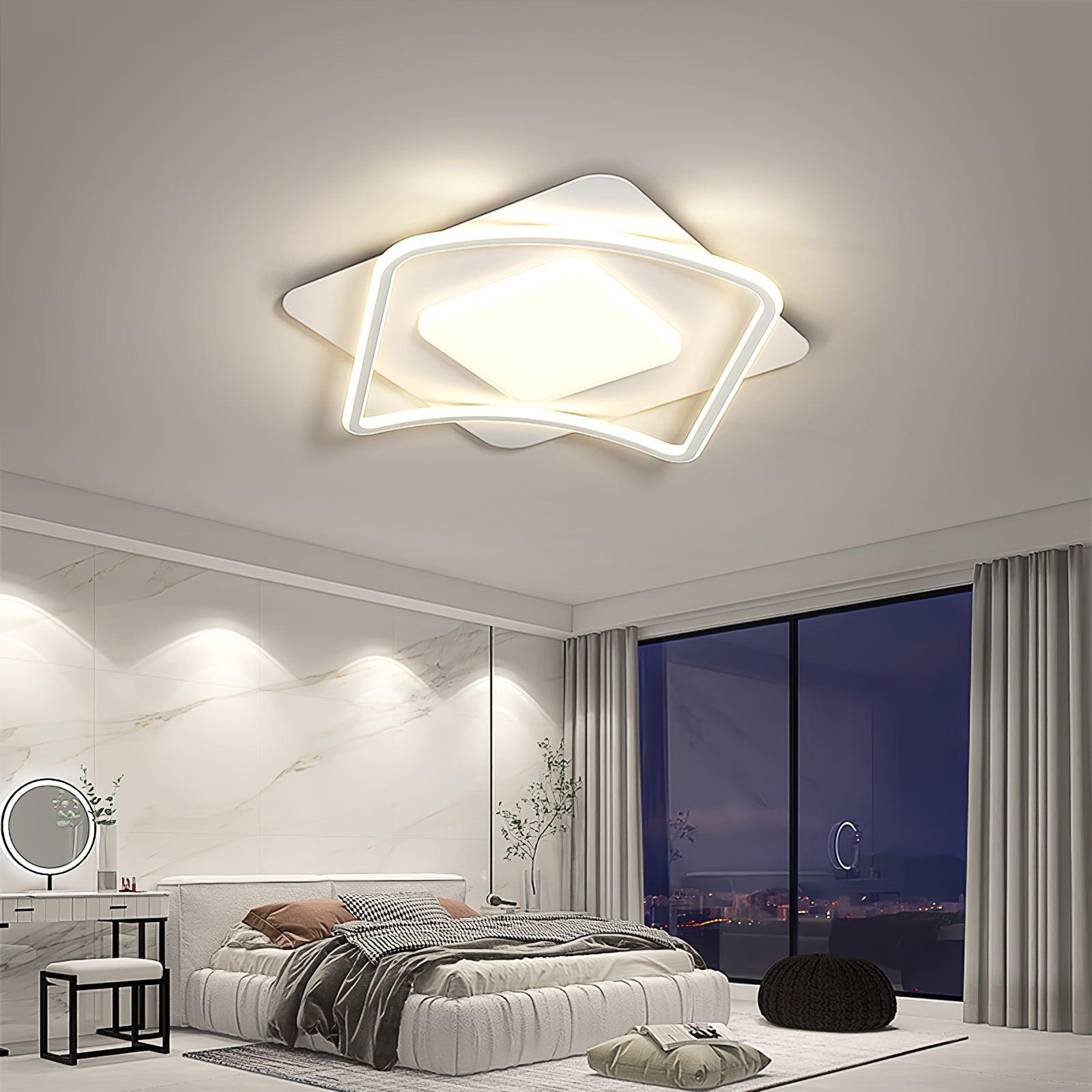 Solara Ceiling Lamp Minimalist Geometry LED-Neutral Decor